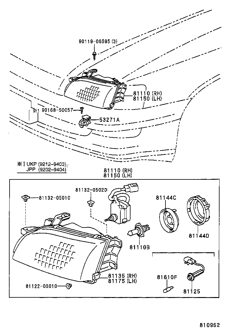 TOYOTA 9008081031 - Kvēlspuldze, Instrumentu paneļa apgaismojums autospares.lv