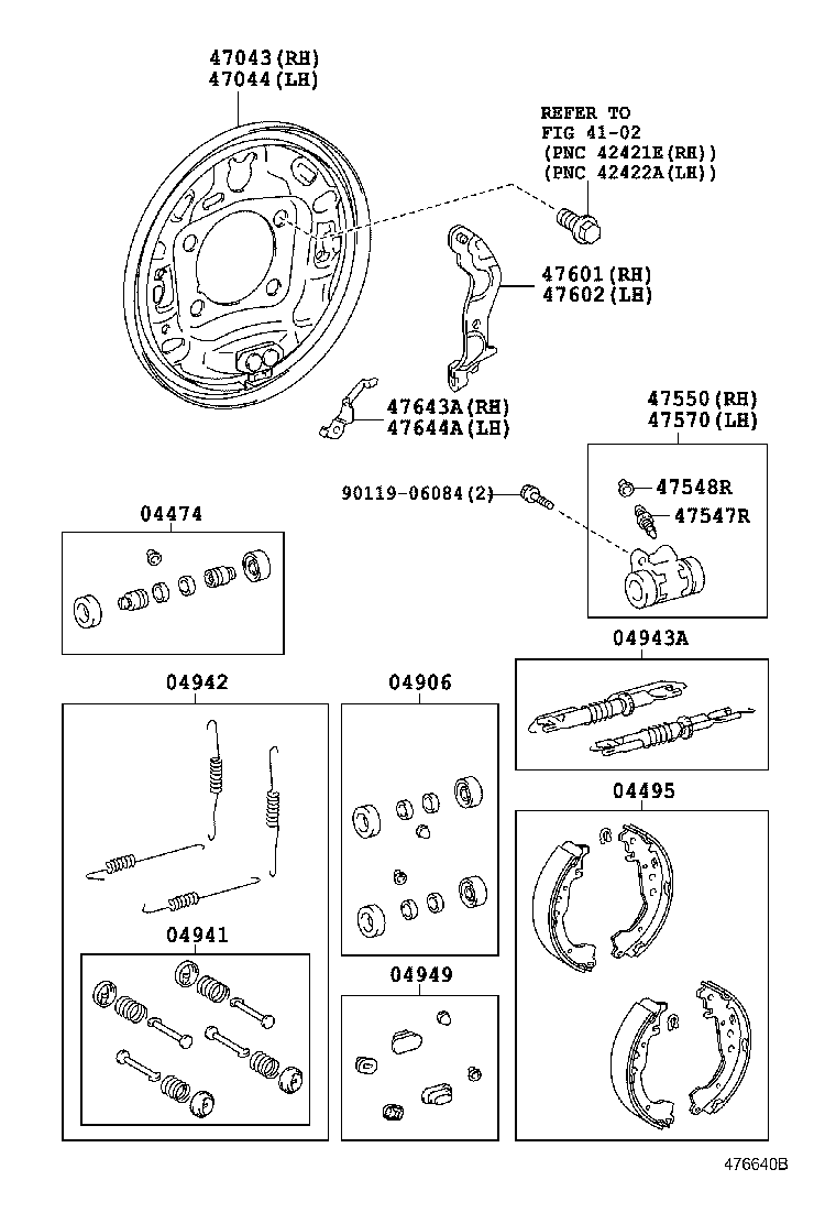 TOYOTA 0449574020 - Bremžu loku komplekts autospares.lv