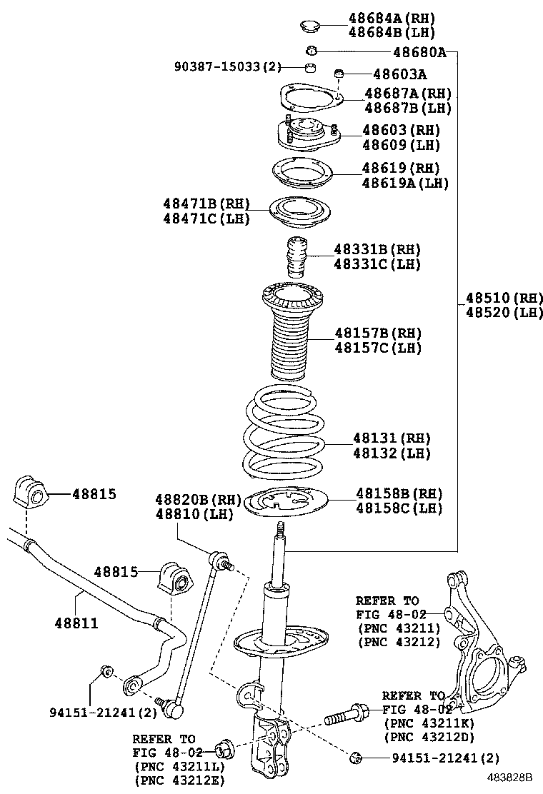 TOYOTA 4852080313 - Амортизатор www.autospares.lv