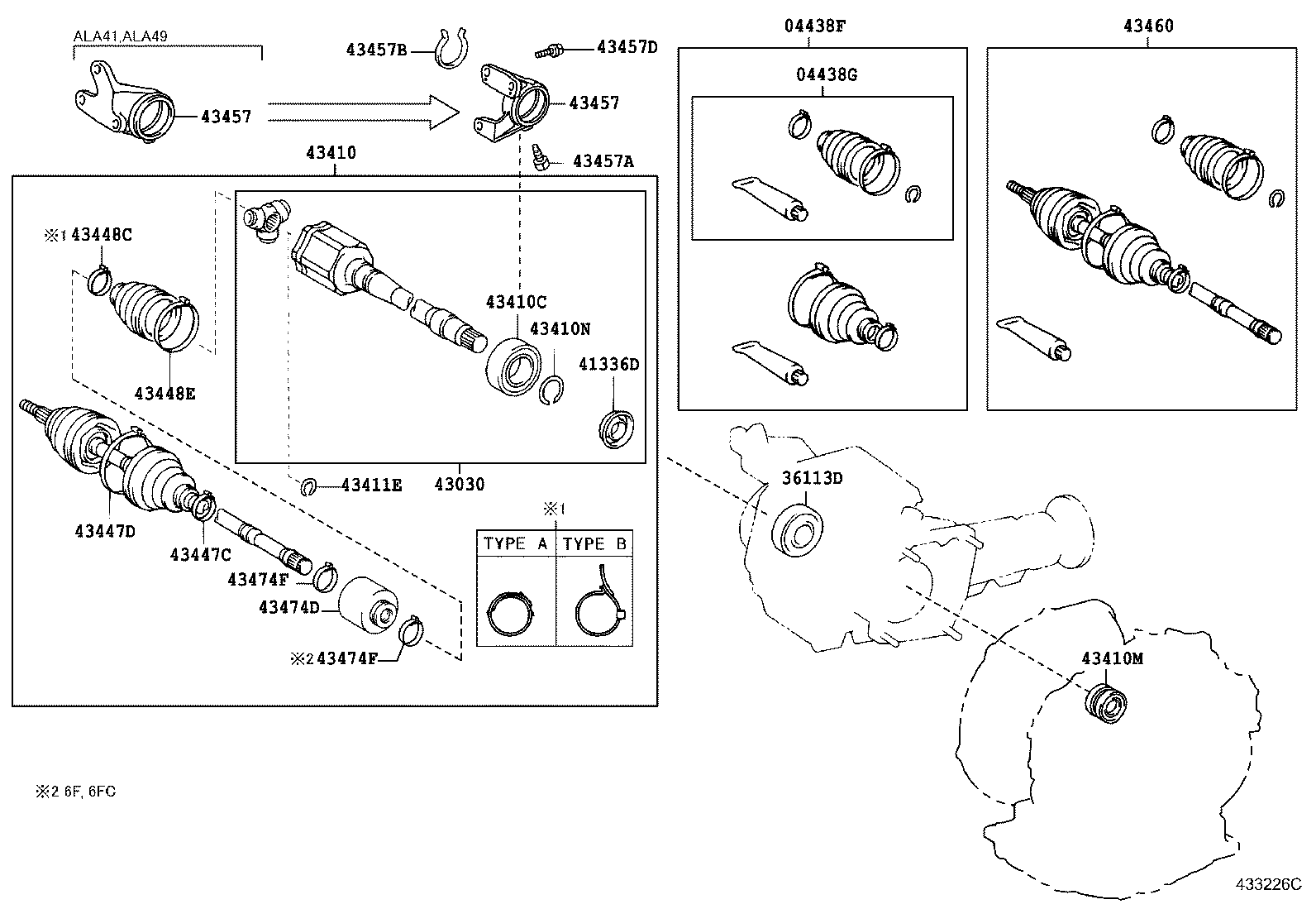 Daihatsu 04427-44040 - Putekļusargs, Piedziņas vārpsta autospares.lv