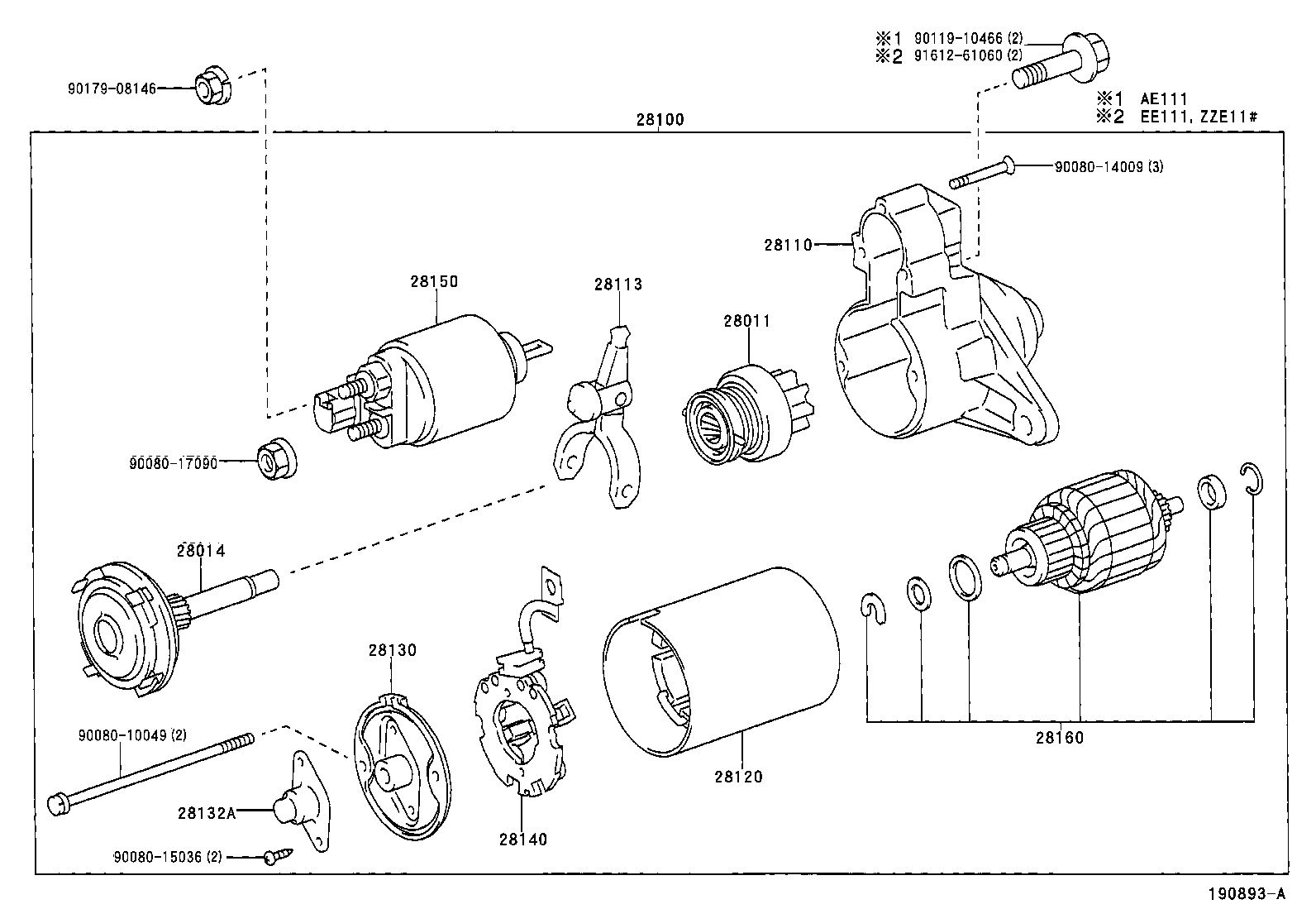 TOYOTA 28100-0D030 - Starteris autospares.lv