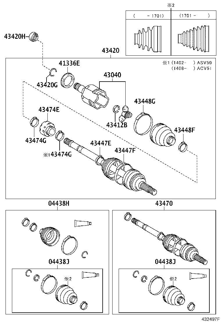 TOYOTA 044380R010 - Putekļusargs, Piedziņas vārpsta autospares.lv