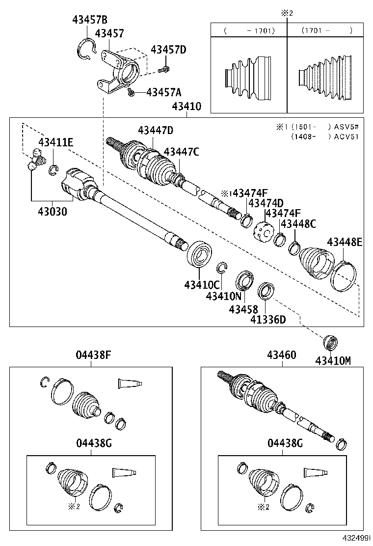 TOYOTA 04427-0R090 - Putekļusargs, Piedziņas vārpsta autospares.lv