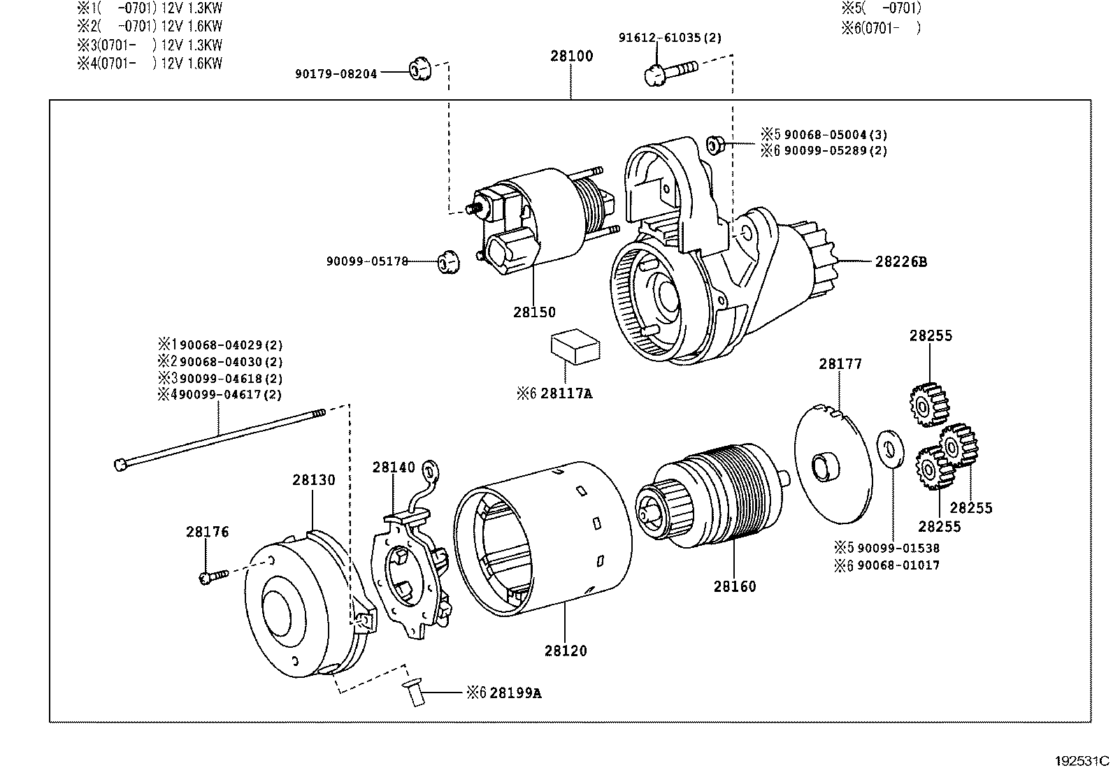 LEXUS 281000H110 - Starteris autospares.lv