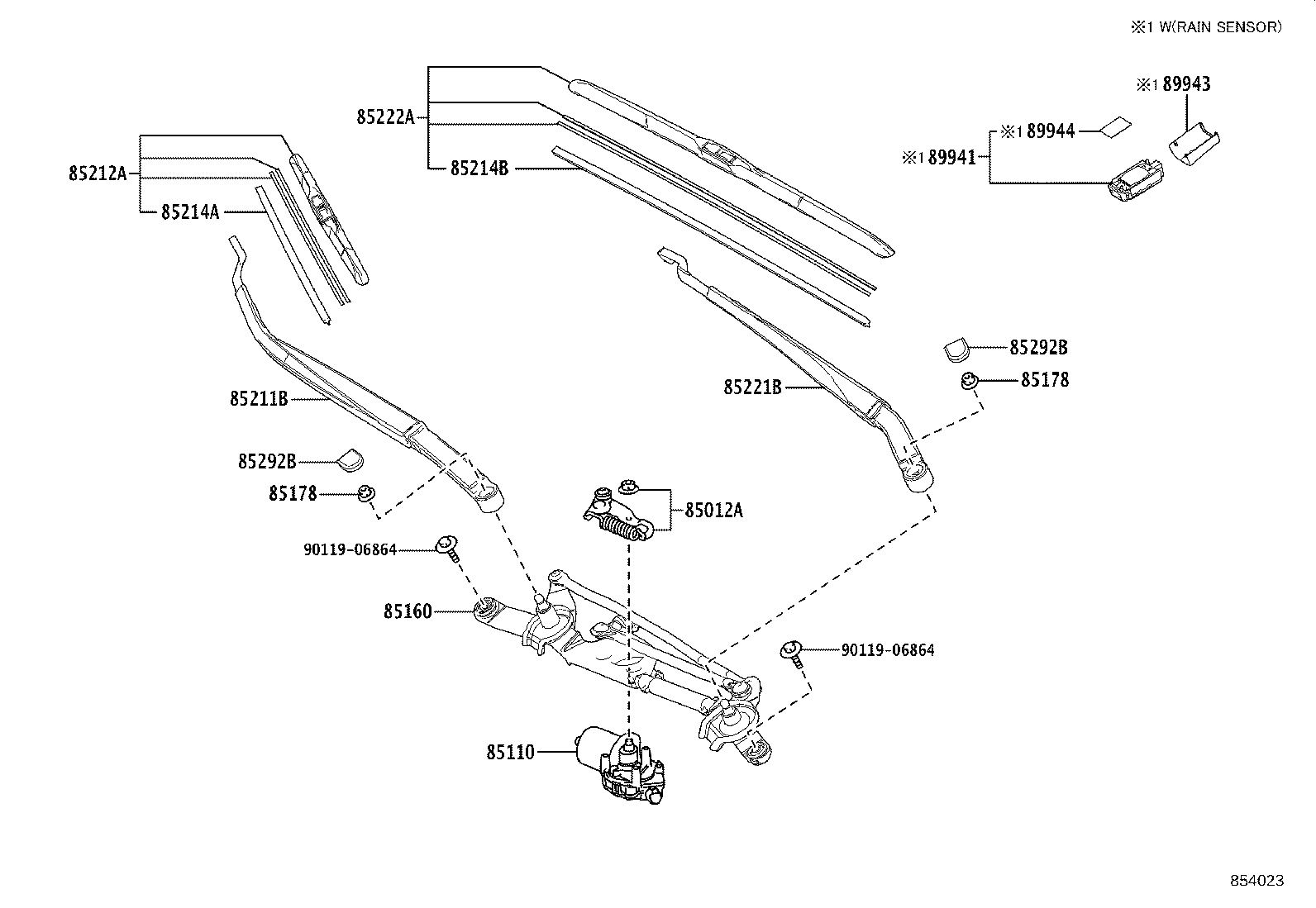 TOYOTA 8522212B00 - Stikla tīrītāja slotiņa autospares.lv