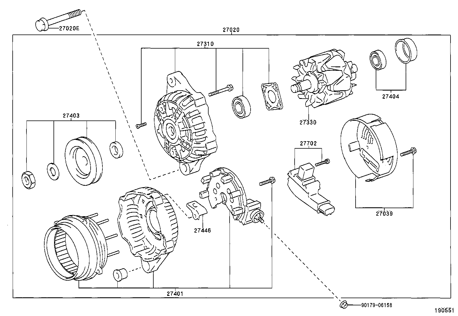 TOYOTA 27702 0B010 - Ģeneratora sprieguma regulators autospares.lv