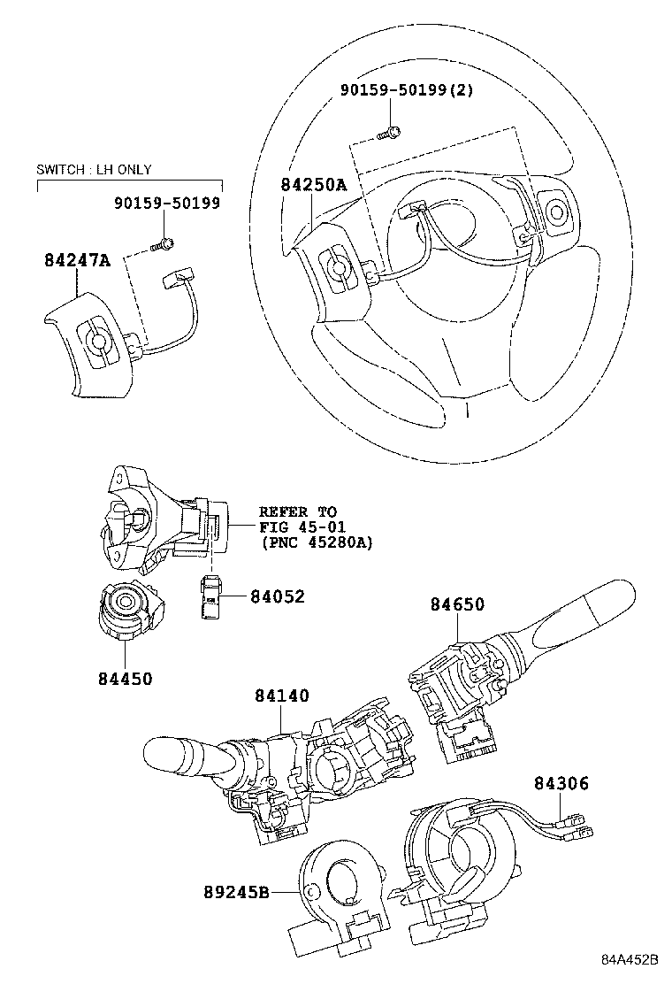 TOYOTA 8430652090 - Spirālatspere, Gaisa spilvens autospares.lv