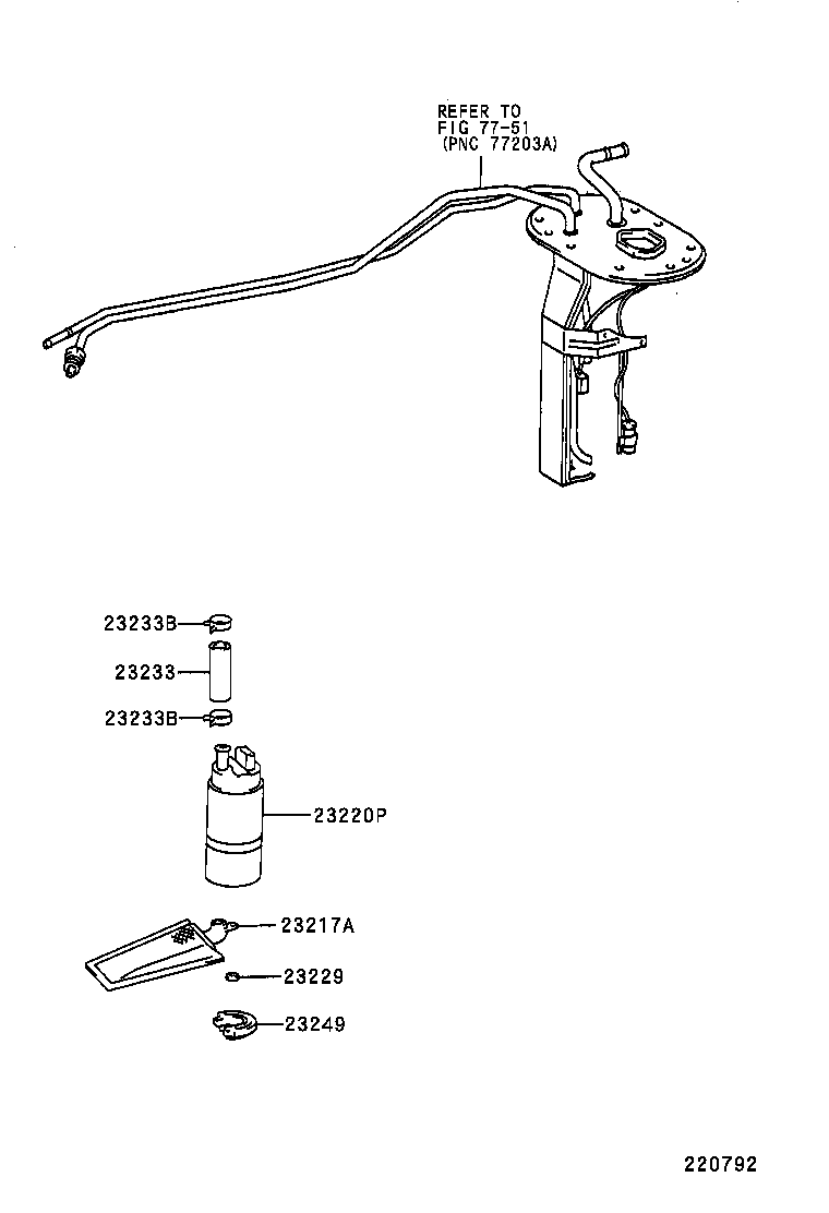 TOYOTA 2322116490 - Топливный насос www.autospares.lv