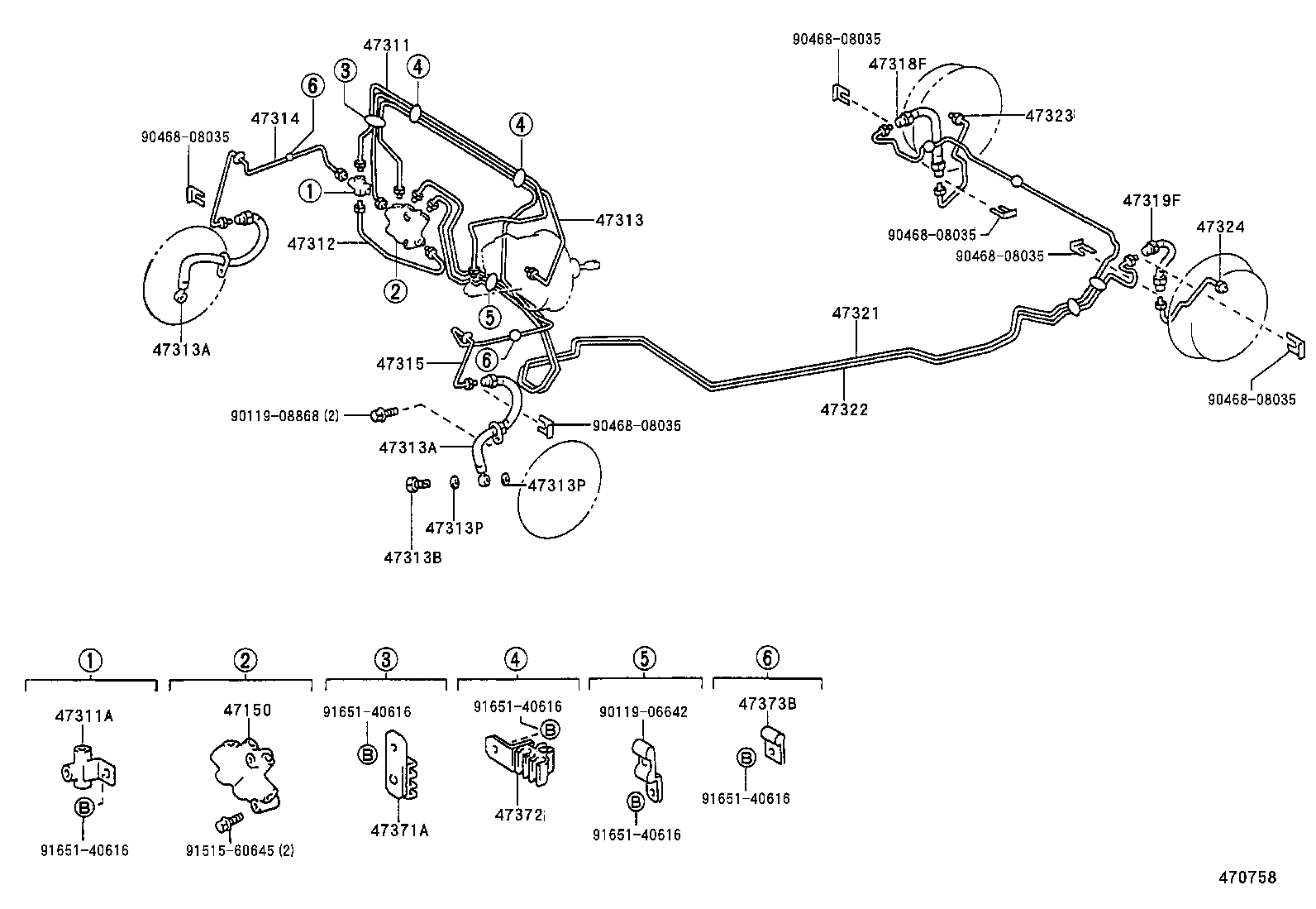 TOYOTA 9094702637 - Bremžu šļūtene autospares.lv