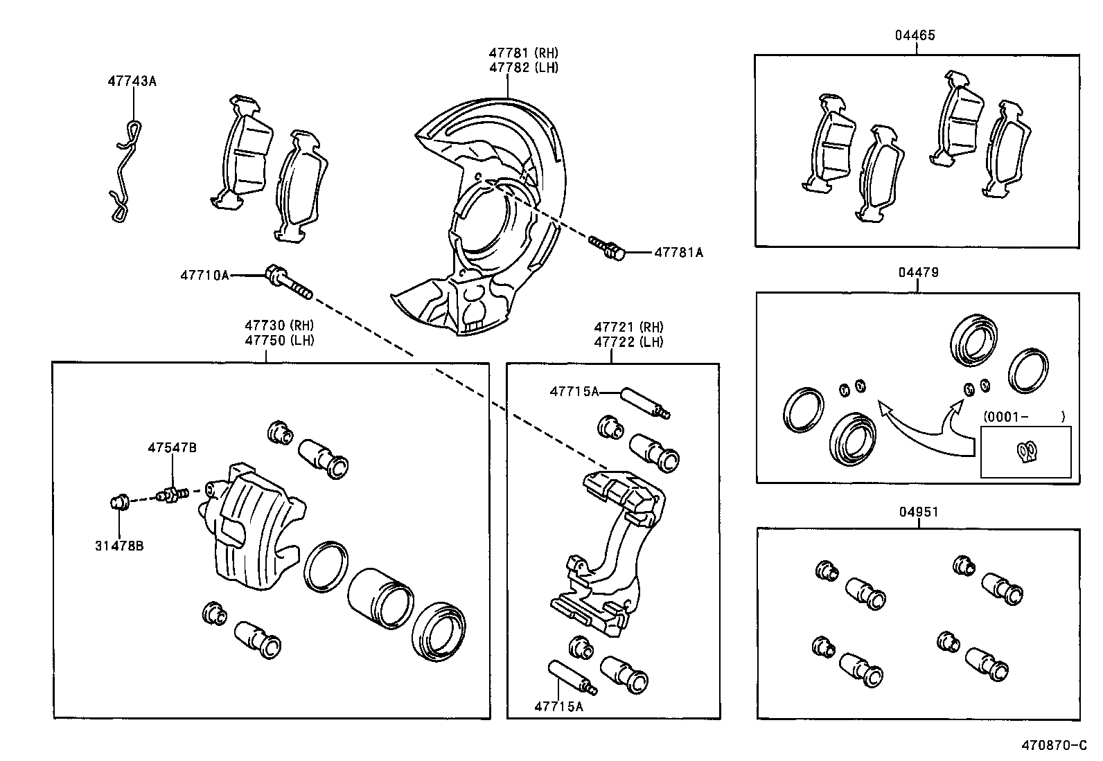 TOYOTA 4775009011 - Тормозной суппорт www.autospares.lv