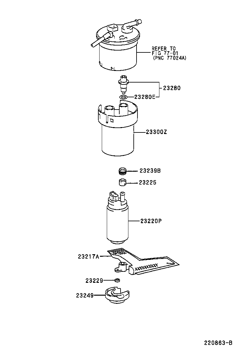 TOYOTA 23221-15030 - Degvielas sūknis autospares.lv