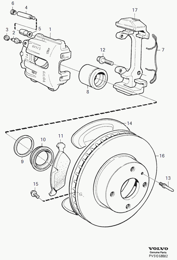 Volvo 3516840 - Тормозной суппорт www.autospares.lv