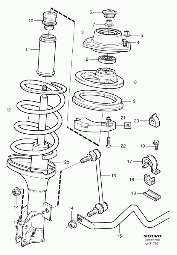 Volvo 30884482 - Shock Absorber www.autospares.lv