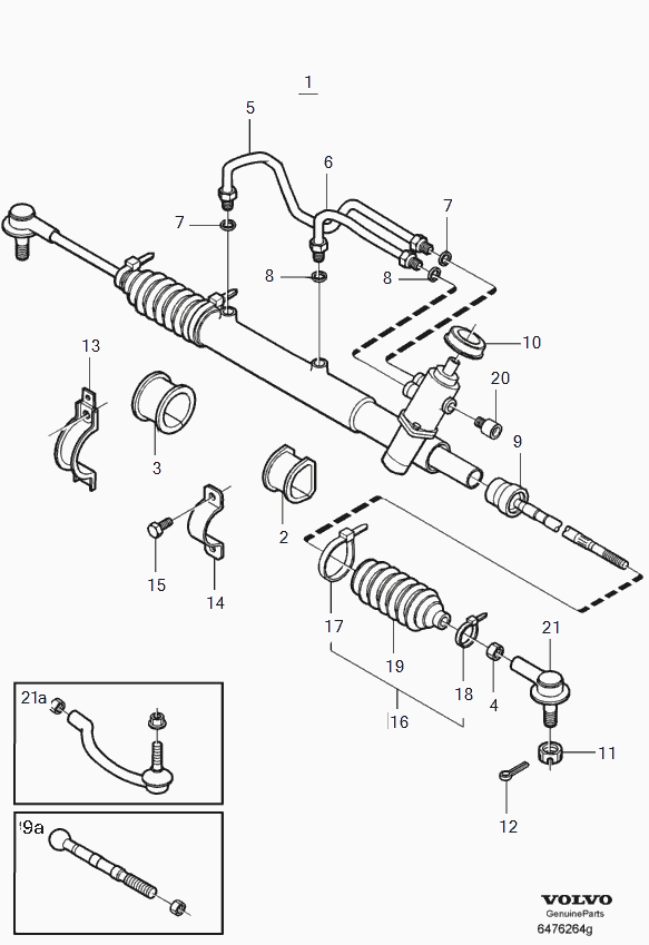 Mitsubishi 30875012 - Stūres šķērsstiepņa uzgalis www.autospares.lv