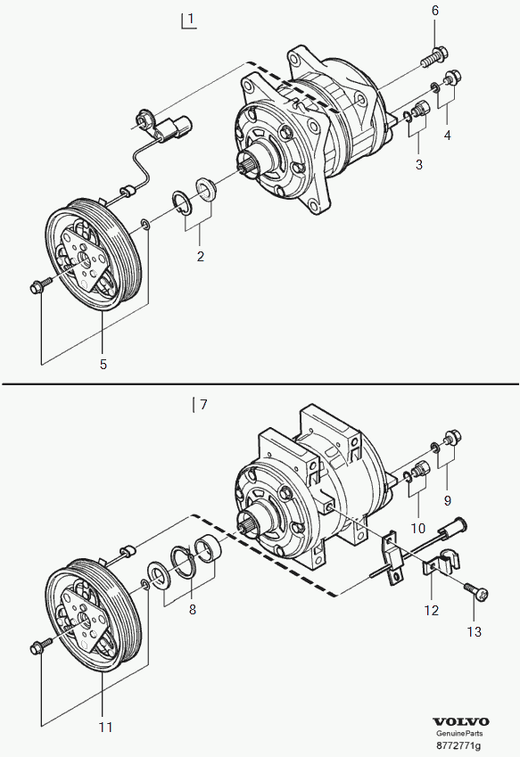 Volvo 8603127 - Kompresors, Gaisa kond. sistēma www.autospares.lv