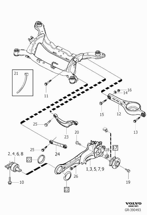 Volvo 31406321 - Bush of Control / Trailing Arm www.autospares.lv