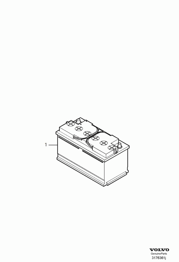 Volvo 30772211 - Startera akumulatoru baterija www.autospares.lv