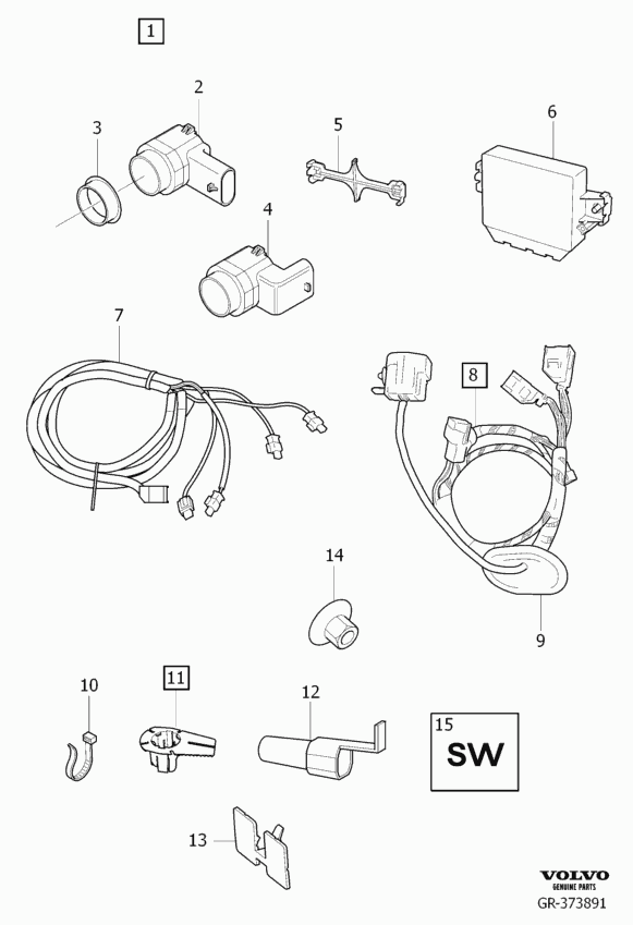 TOYOTA 30786968 - Devējs, Parkošanās palīgsistēma autospares.lv