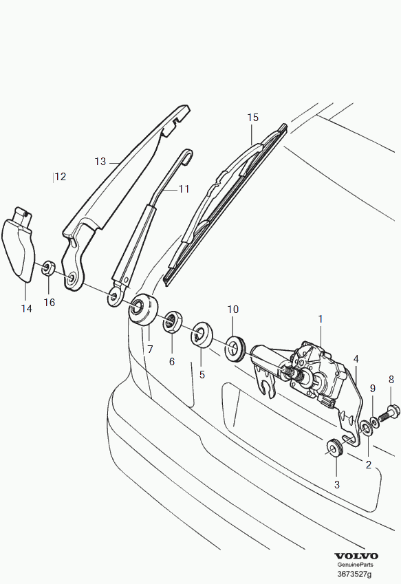 Volvo 9483166 - Stikla tīrītāja slotiņa autospares.lv