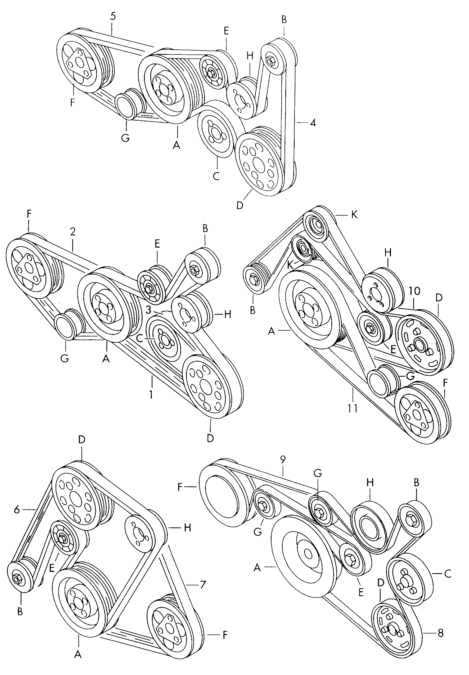 VAG 06B903137E - Ķīļrievu siksna autospares.lv