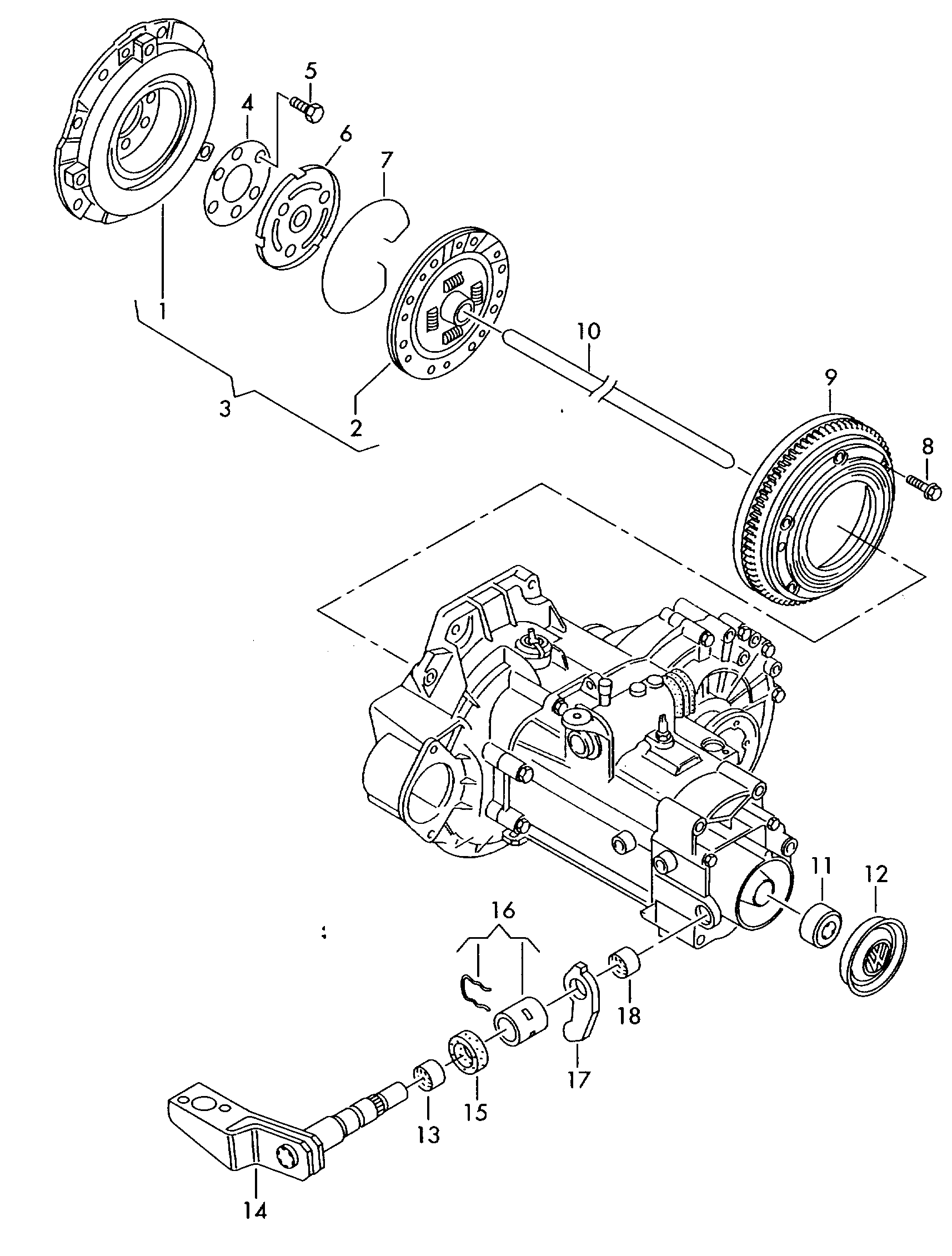 VW 06A 141 025 Q - Clutch Pressure Plate www.autospares.lv