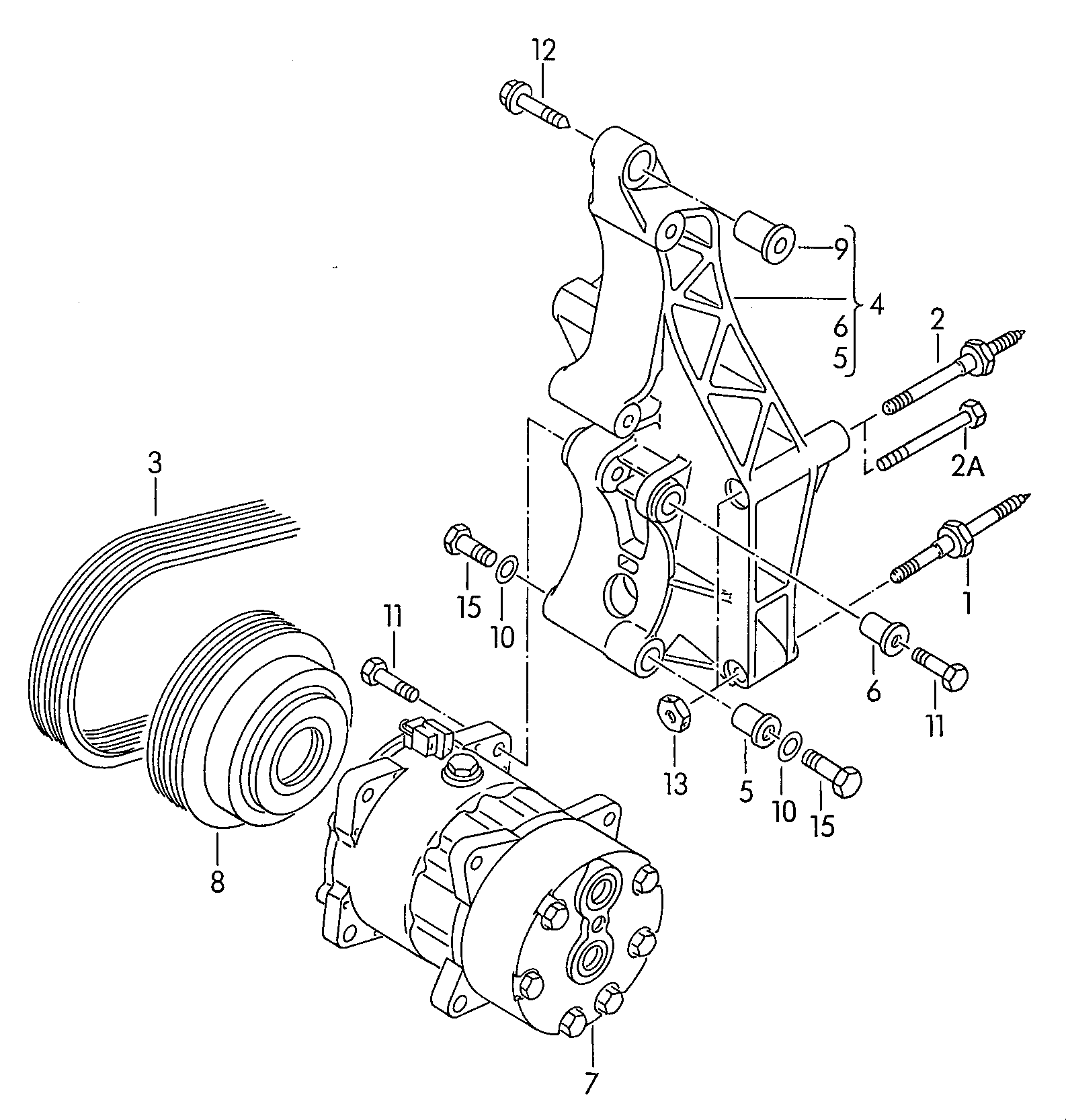 Seat 044 260 849 B - Ķīļrievu siksna autospares.lv