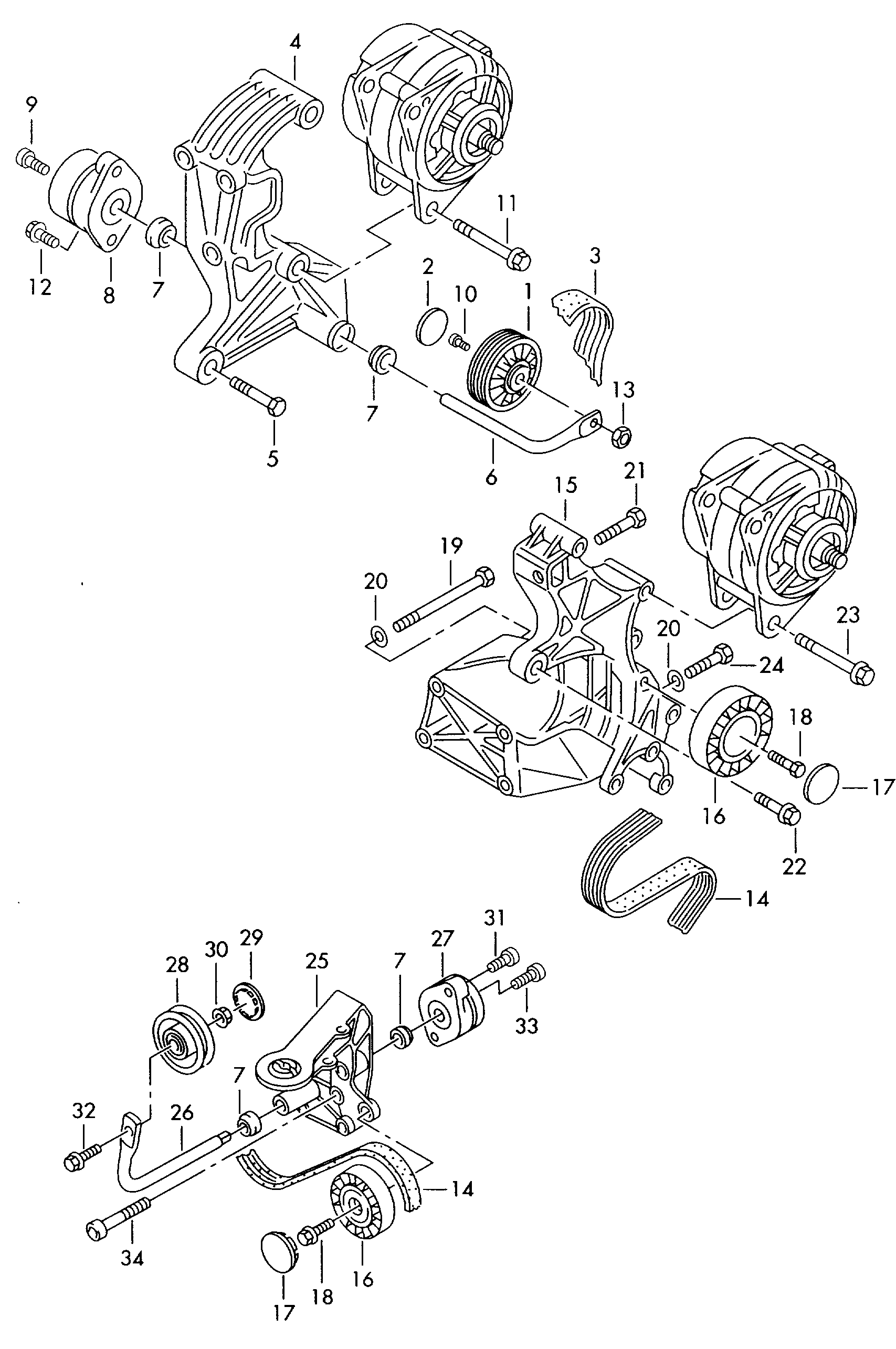 Seat 074 903 137 AS - Ķīļrievu siksna autospares.lv