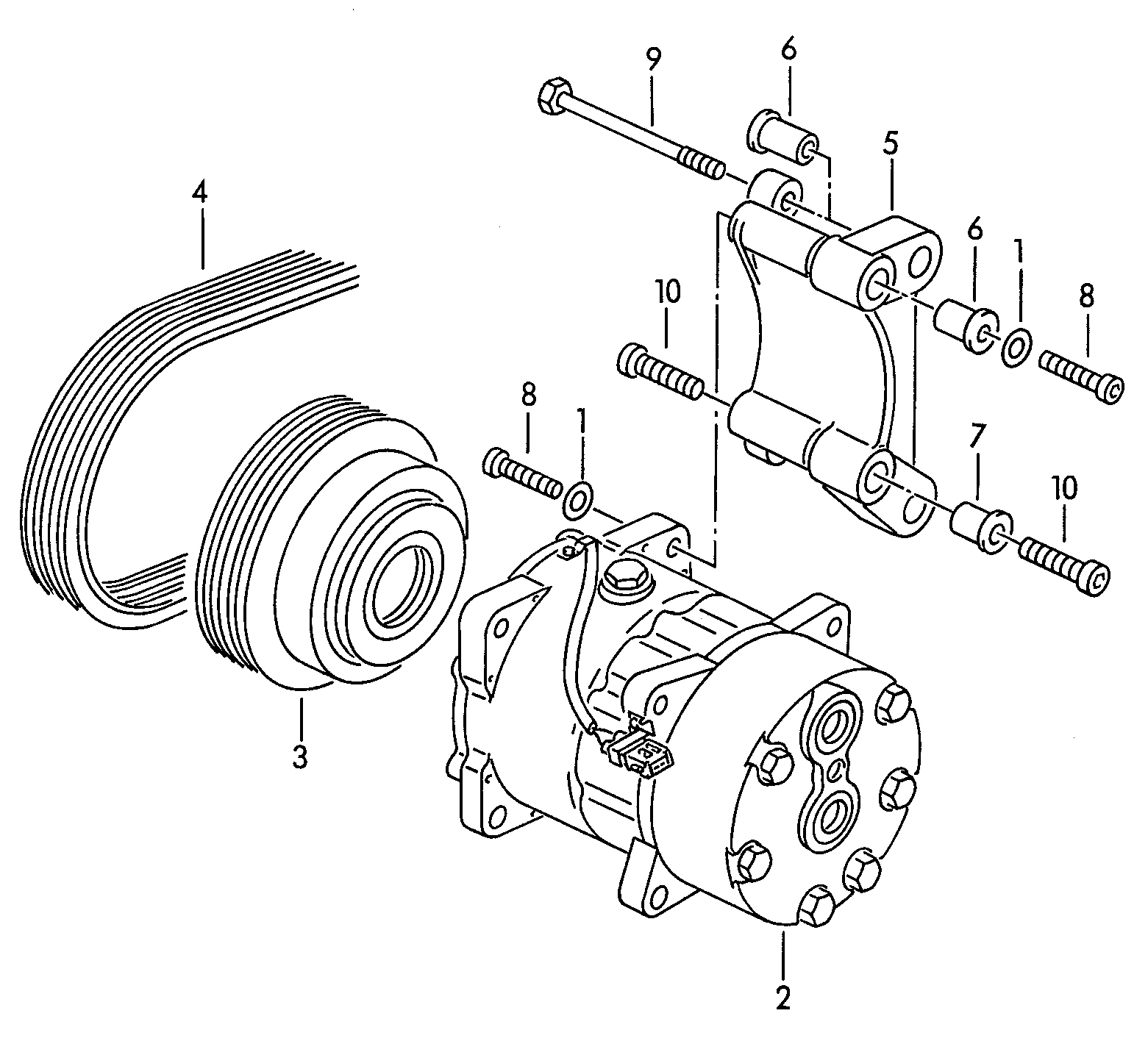 VAG 7D0820805 - Kompresors, Gaisa kond. sistēma autospares.lv