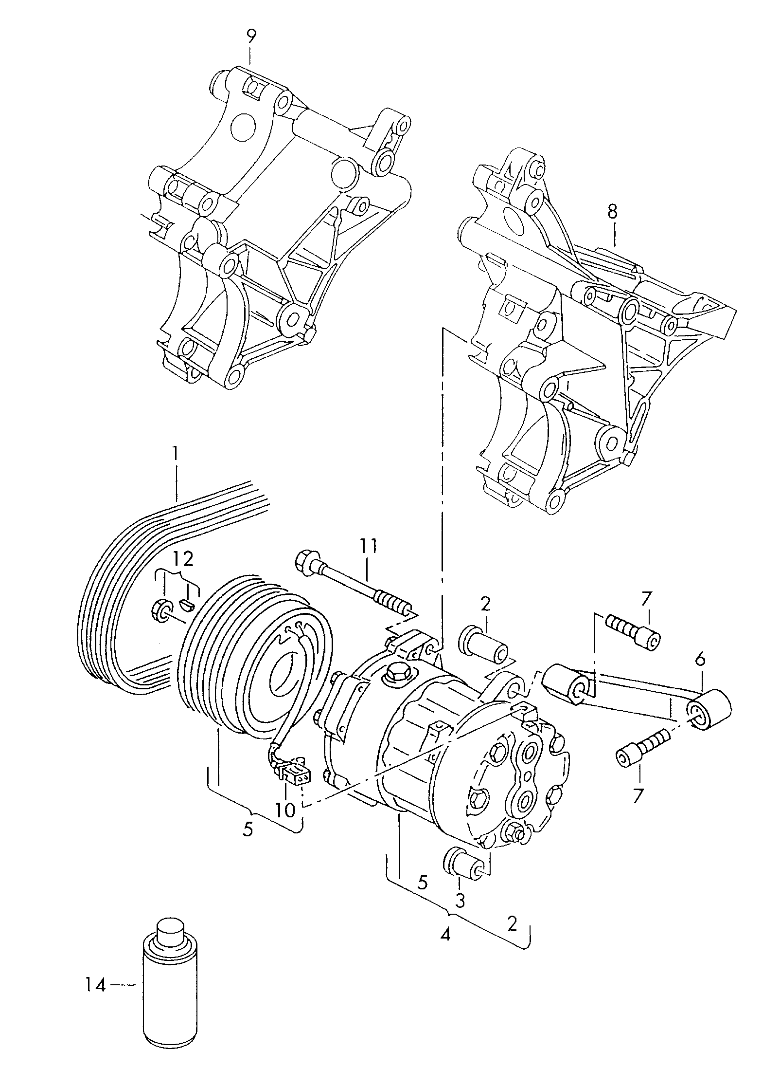 VW 1H0820803D - Compressor, air conditioning www.autospares.lv