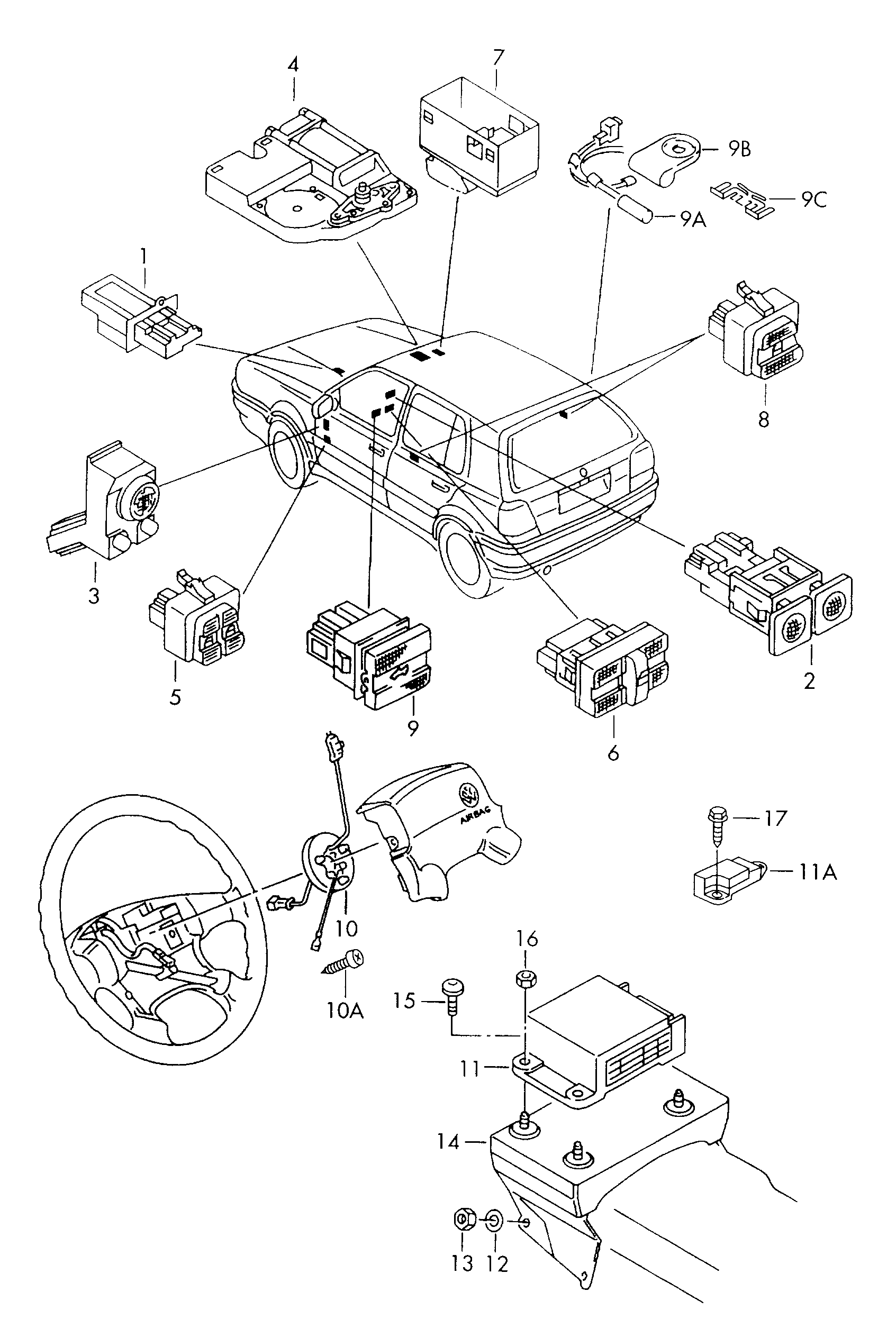 Seat 1H0 959 653 E - Spirālatspere, Gaisa spilvens autospares.lv