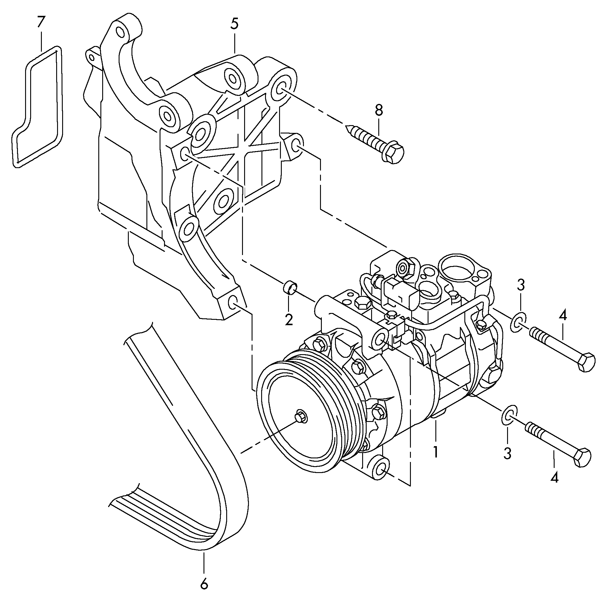 AUDI 7L6820803T - Kompresors, Gaisa kond. sistēma autospares.lv