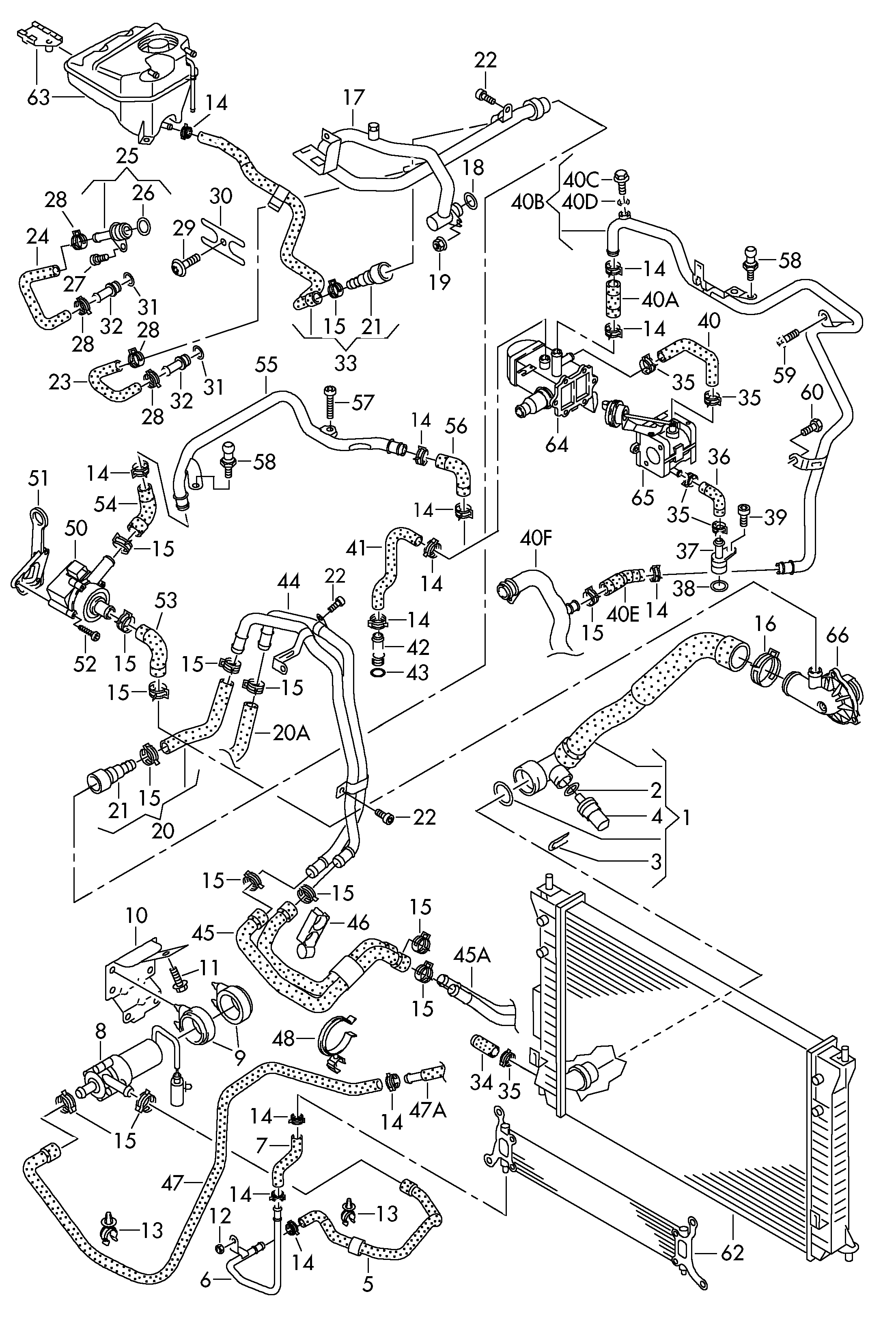 Seat 059121012A - Ūdens recirkulācijas sūknis, Autonomā apsildes sistēma www.autospares.lv