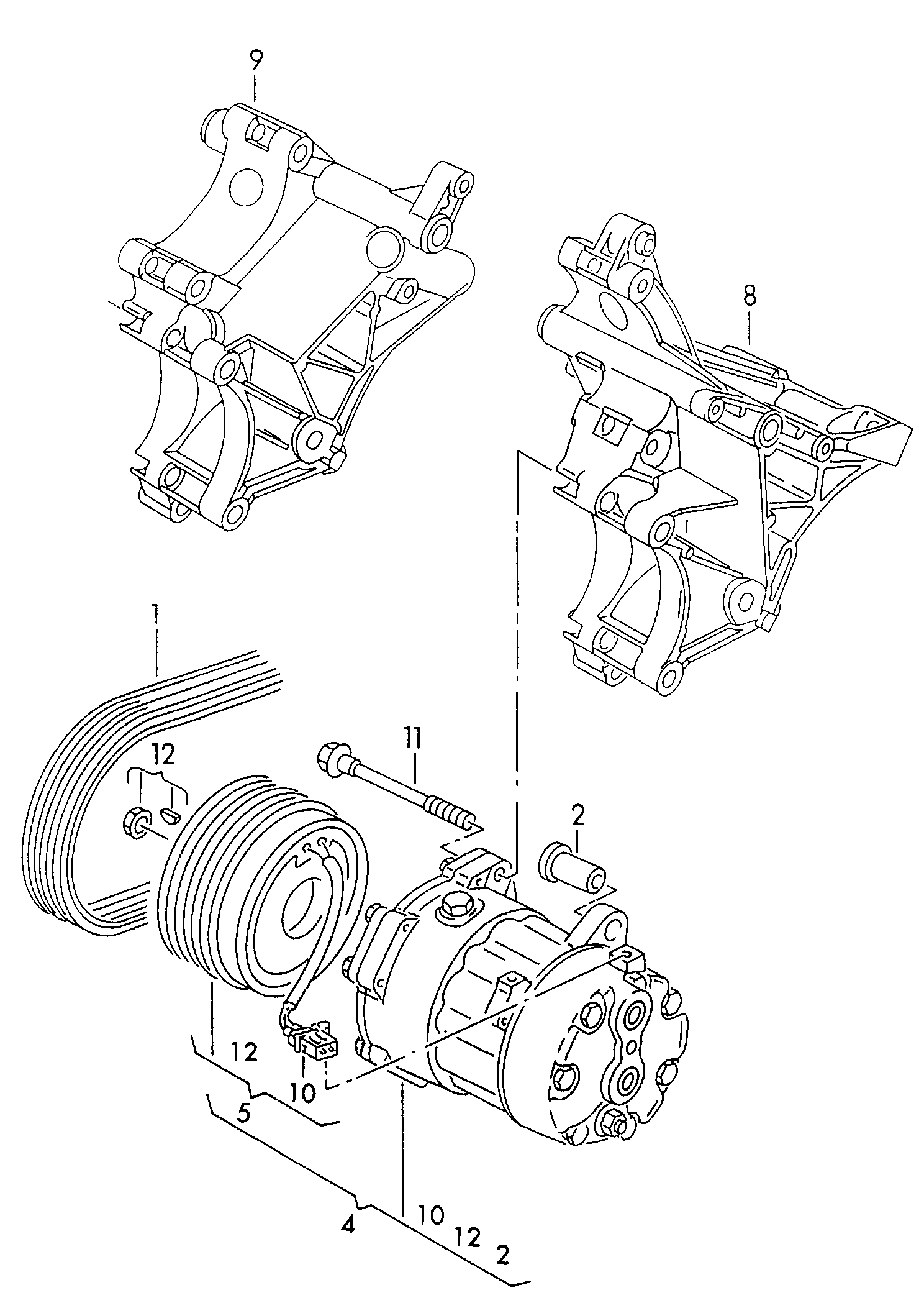 Skoda 7M0 820 803 P - Compressor, air conditioning www.autospares.lv