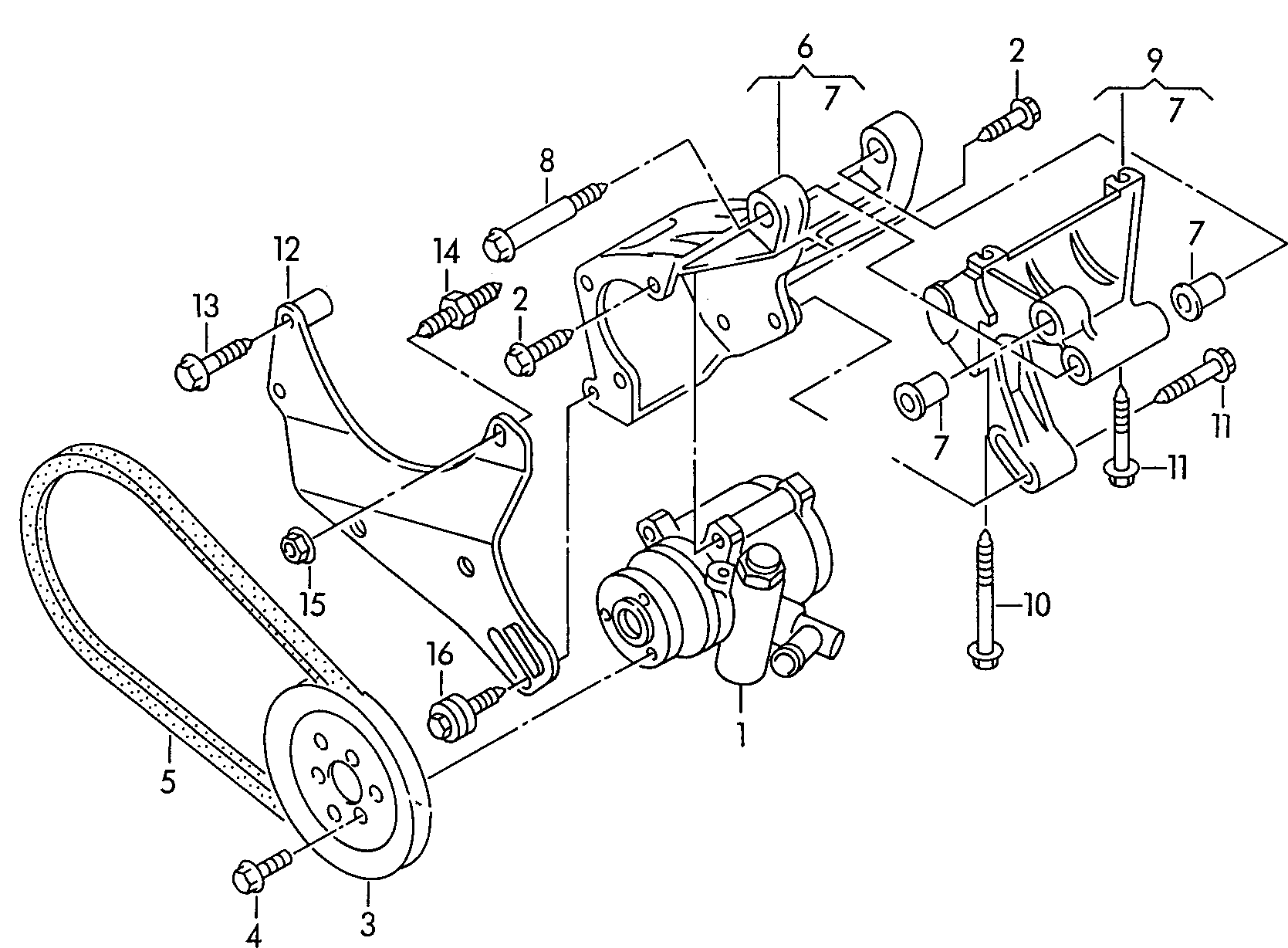 VW 7M0 145 271 - Ķīļsiksna autospares.lv