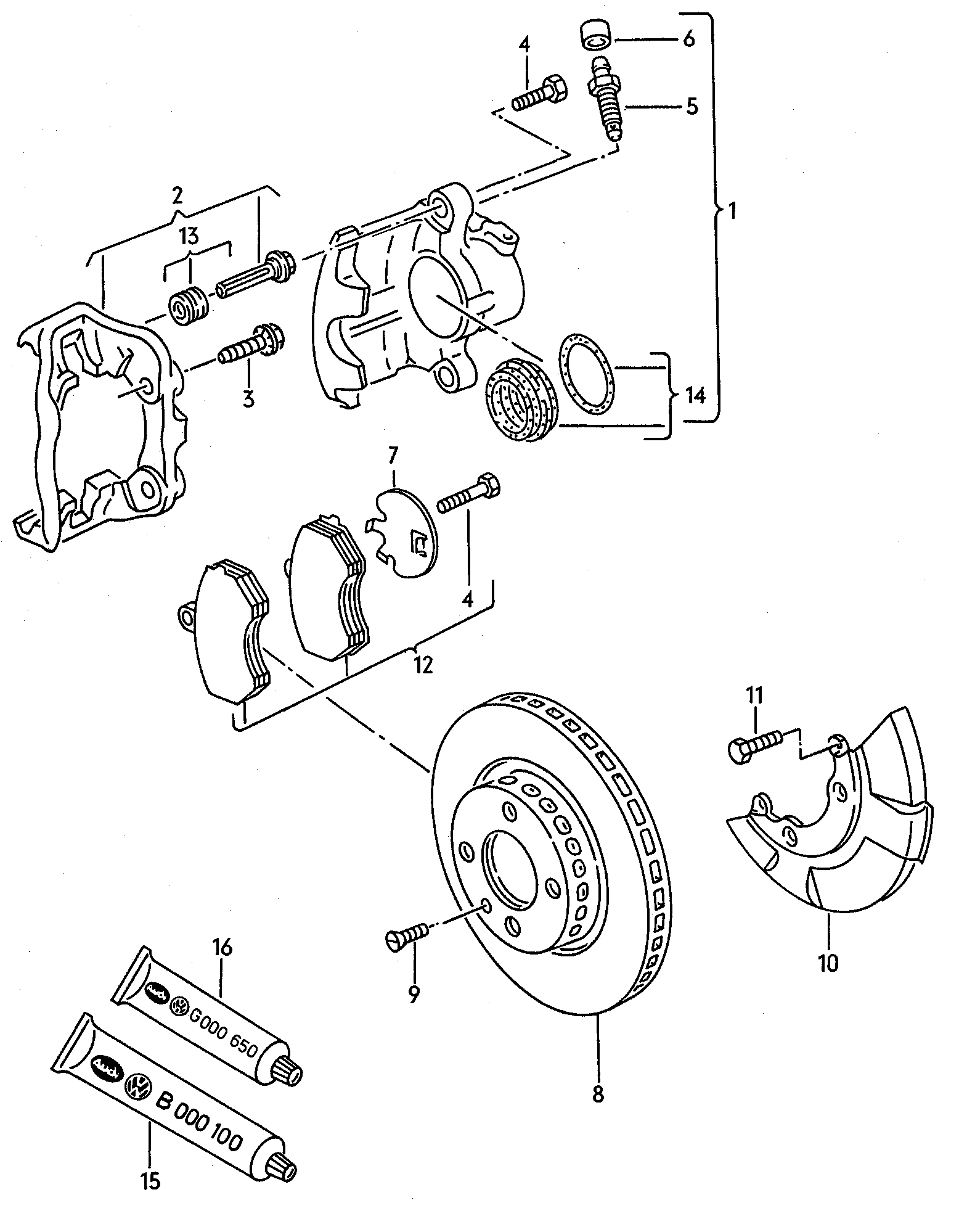 VW 357 615 123 B - Тормозной суппорт www.autospares.lv