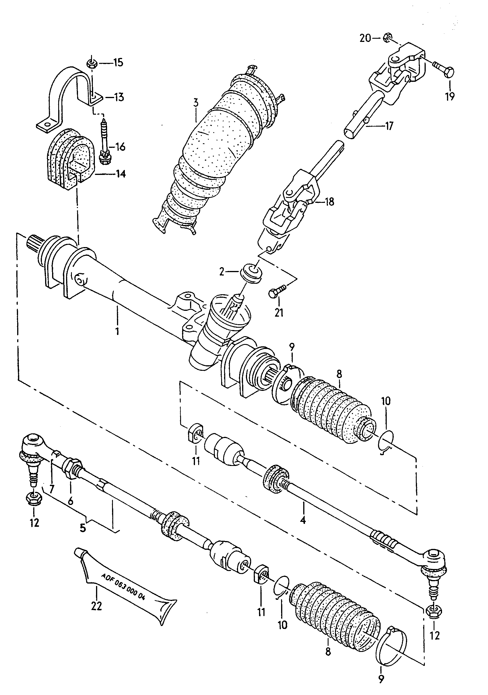 Seat 357 419 803 - Remkomplekts, Stūres šķērsstiepnis autospares.lv