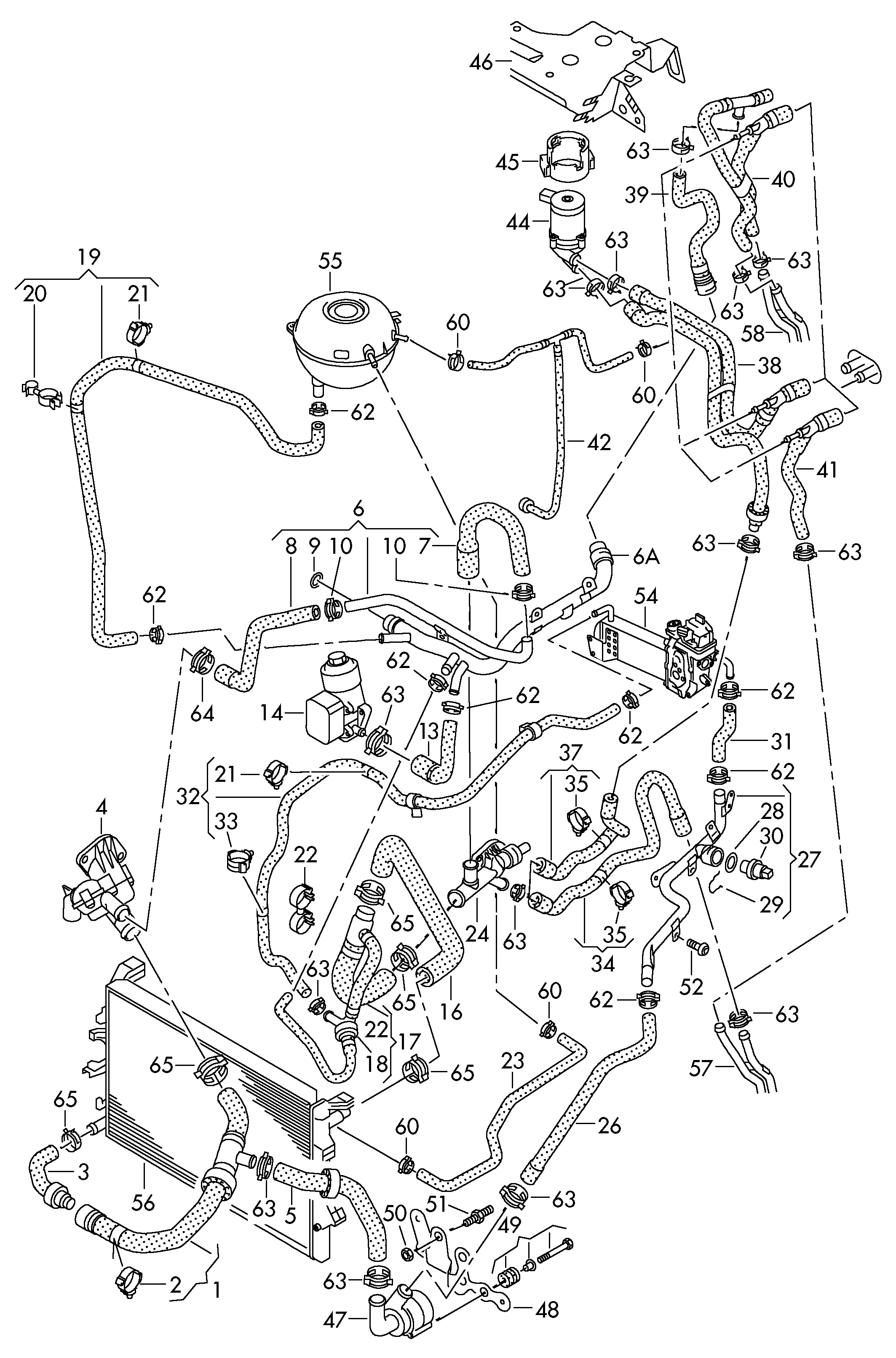 VAG 5N0965561 - Ūdens recirkulācijas sūknis, Autonomā apsildes sistēma www.autospares.lv