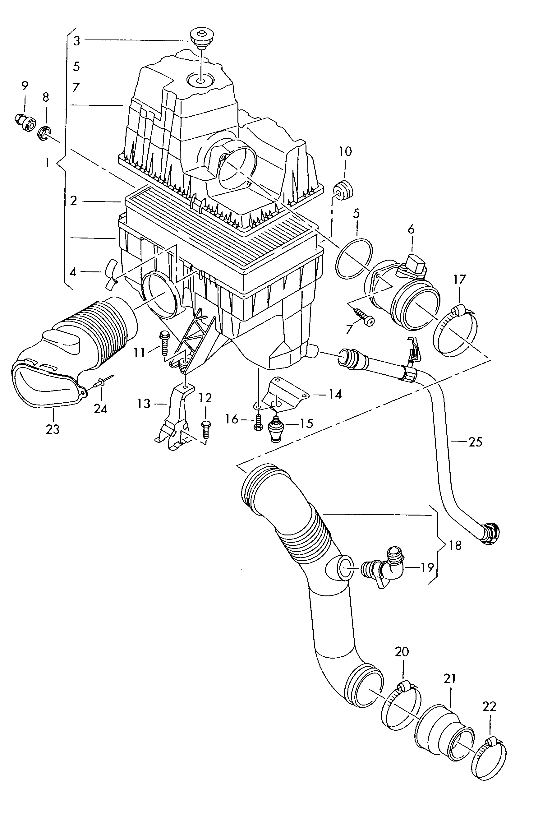 AUDI 7H0129620 - Gaisa filtrs autospares.lv