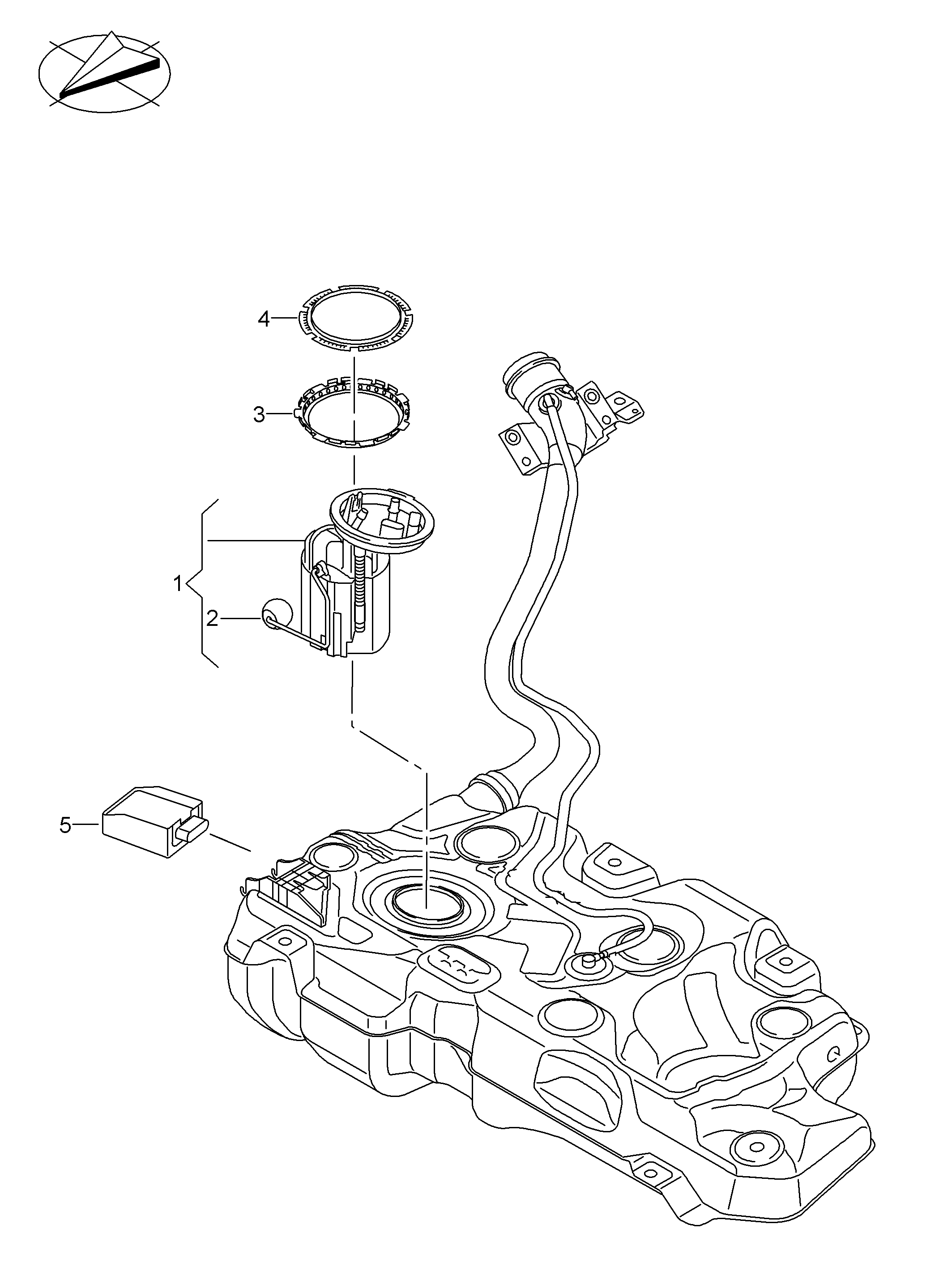 VAG 1T0 919 133 D - Blīve, Degvielas sūknis autospares.lv