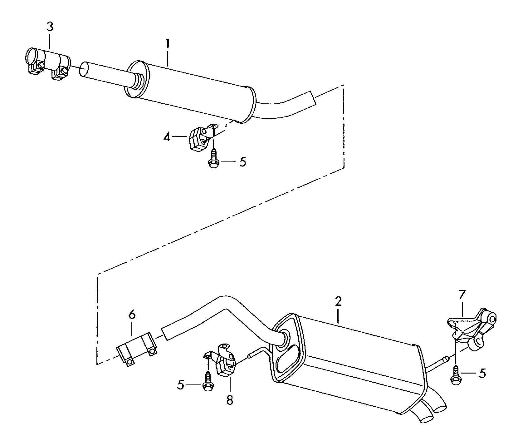 Seat 6Q0253144D - Kronšteins, Trokšņa slāpētājs autospares.lv