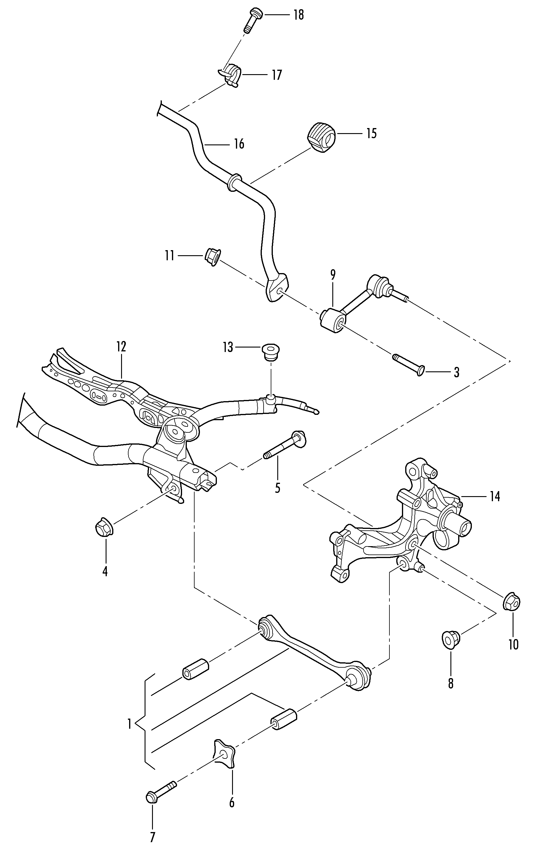 VW 1K0 501 529 H - Neatkarīgās balstiekārtas svira, Riteņa piekare autospares.lv