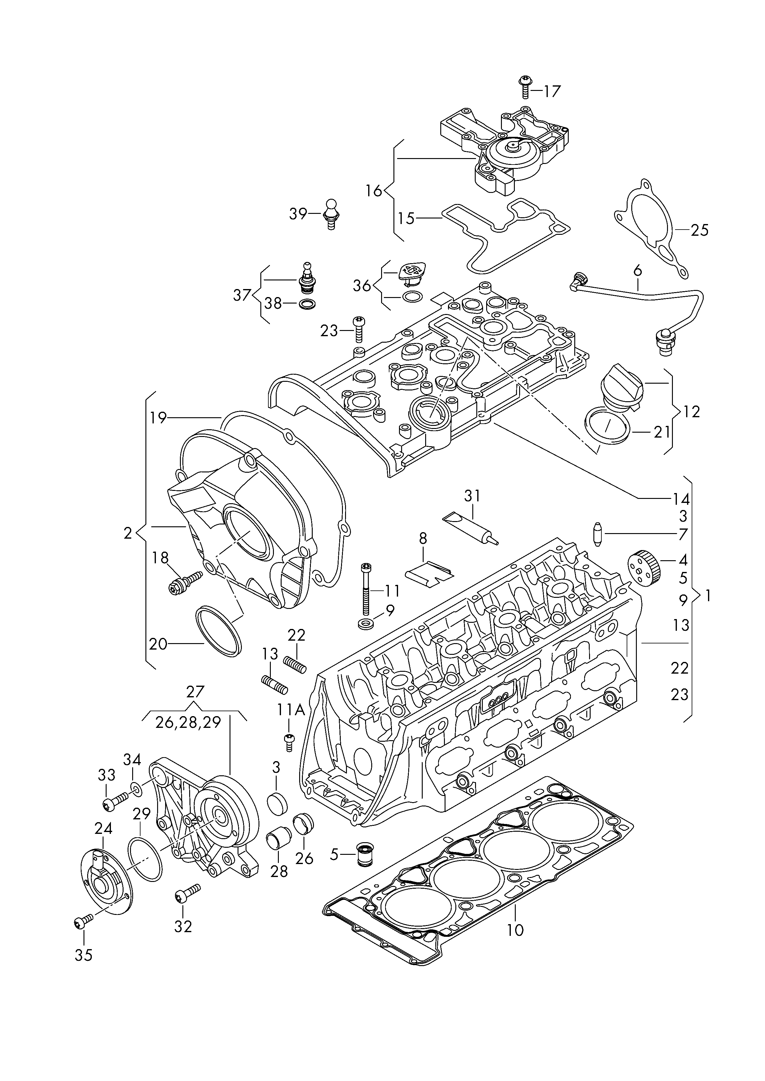 AUDI 06H 103 495 E - Eļļas atdalītājs, Kartera ventilācija autospares.lv