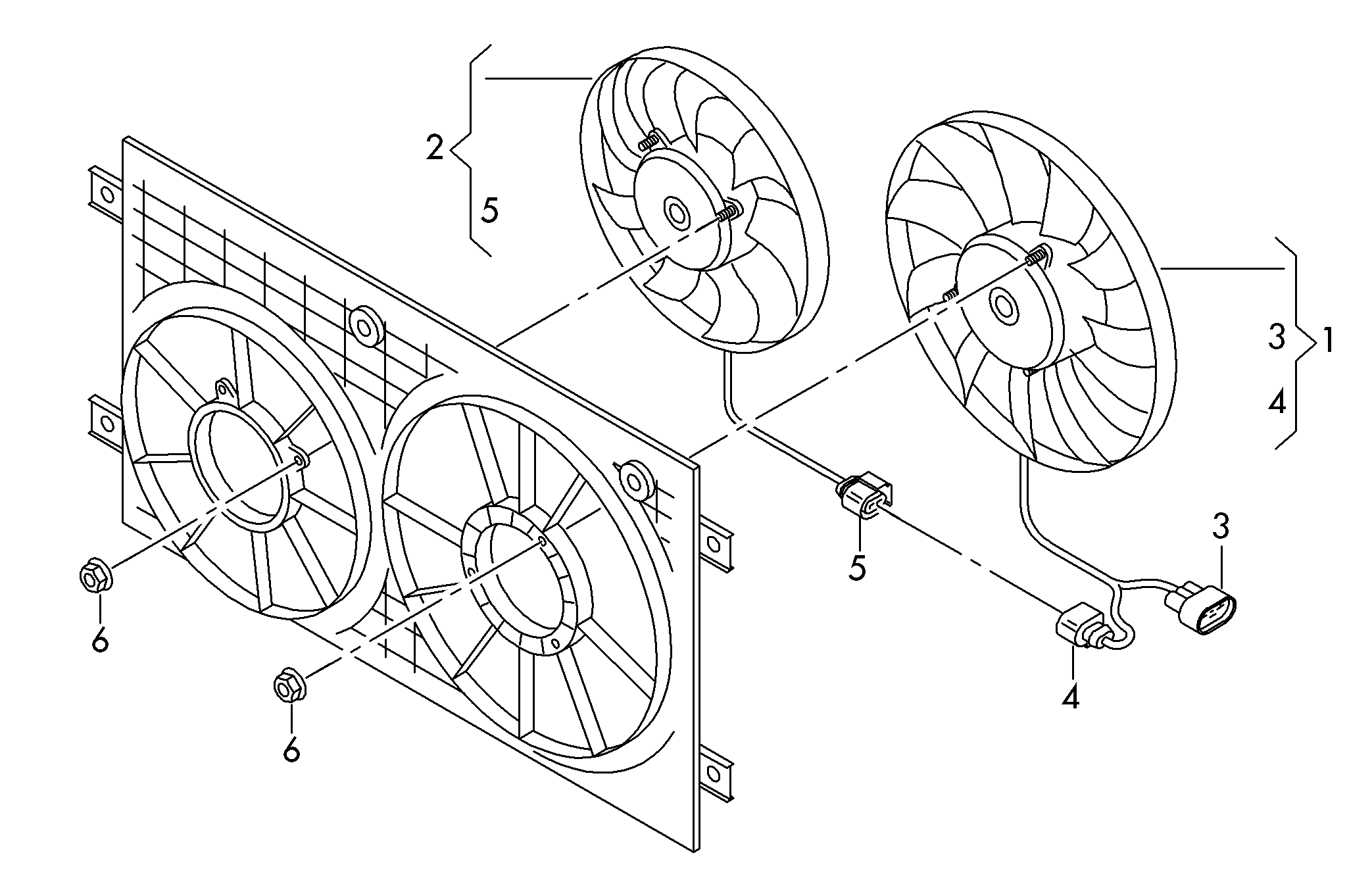 Seat 1K0 959 455 FJ - Ventilators, Motora dzesēšanas sistēma www.autospares.lv