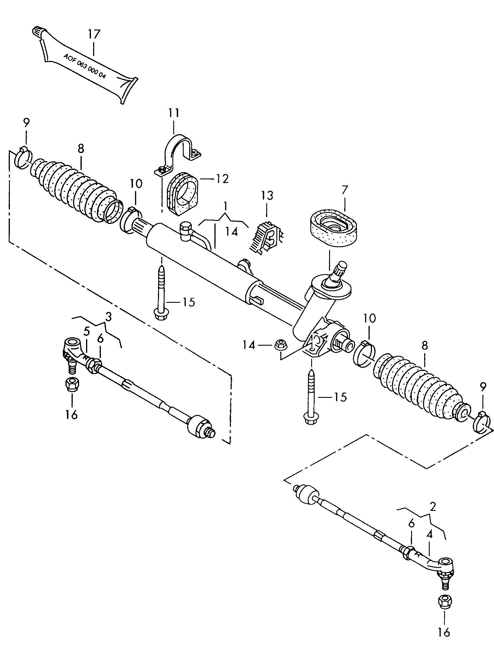 VAG 6N1422061E - Stūres mehānisms autospares.lv