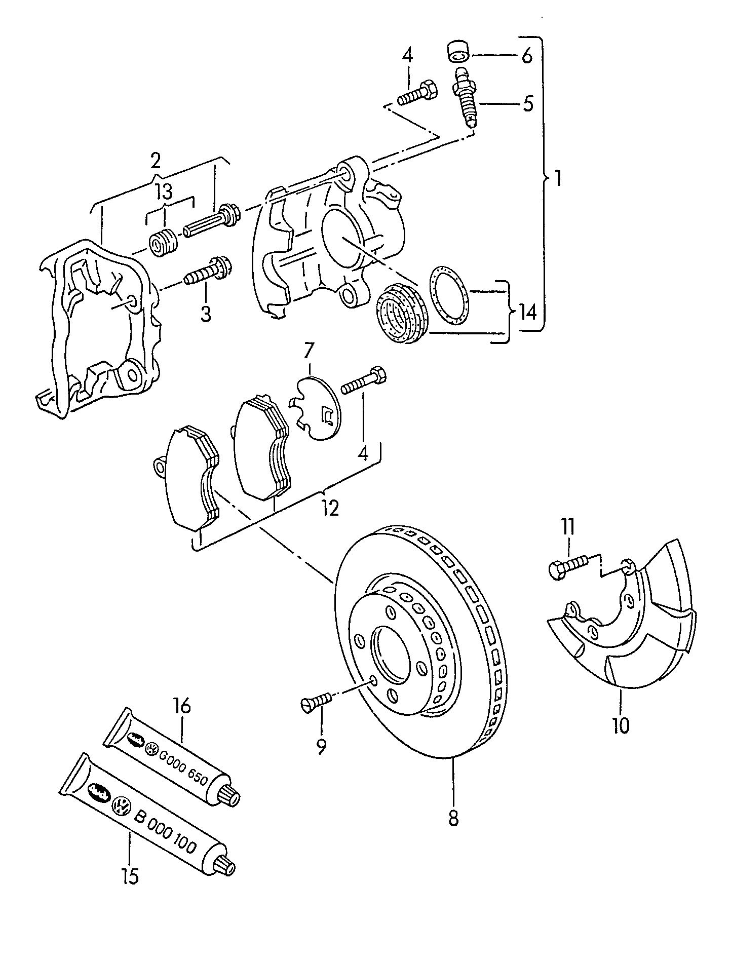 AUDI 443 615 123 FX - Тормозной суппорт www.autospares.lv