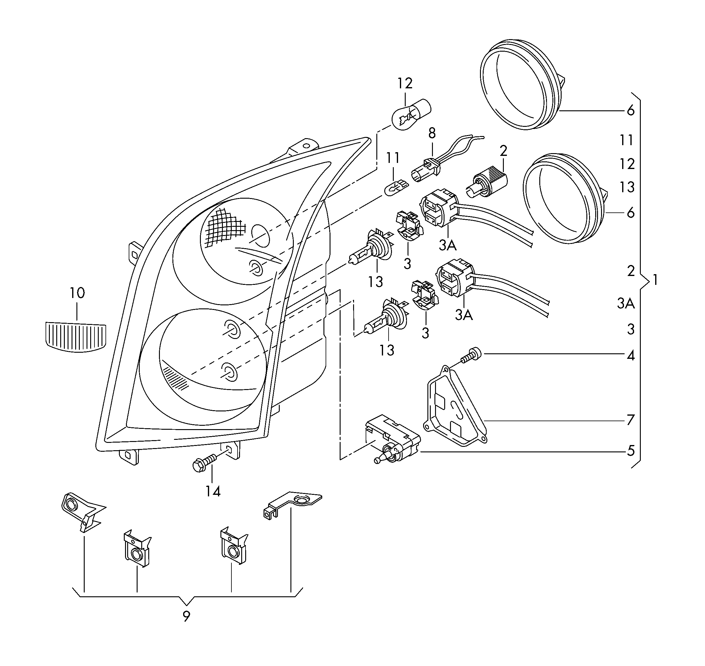 VAG 5K0941109C - Kvēlspuldze, Dienas gaismas lukturis autospares.lv