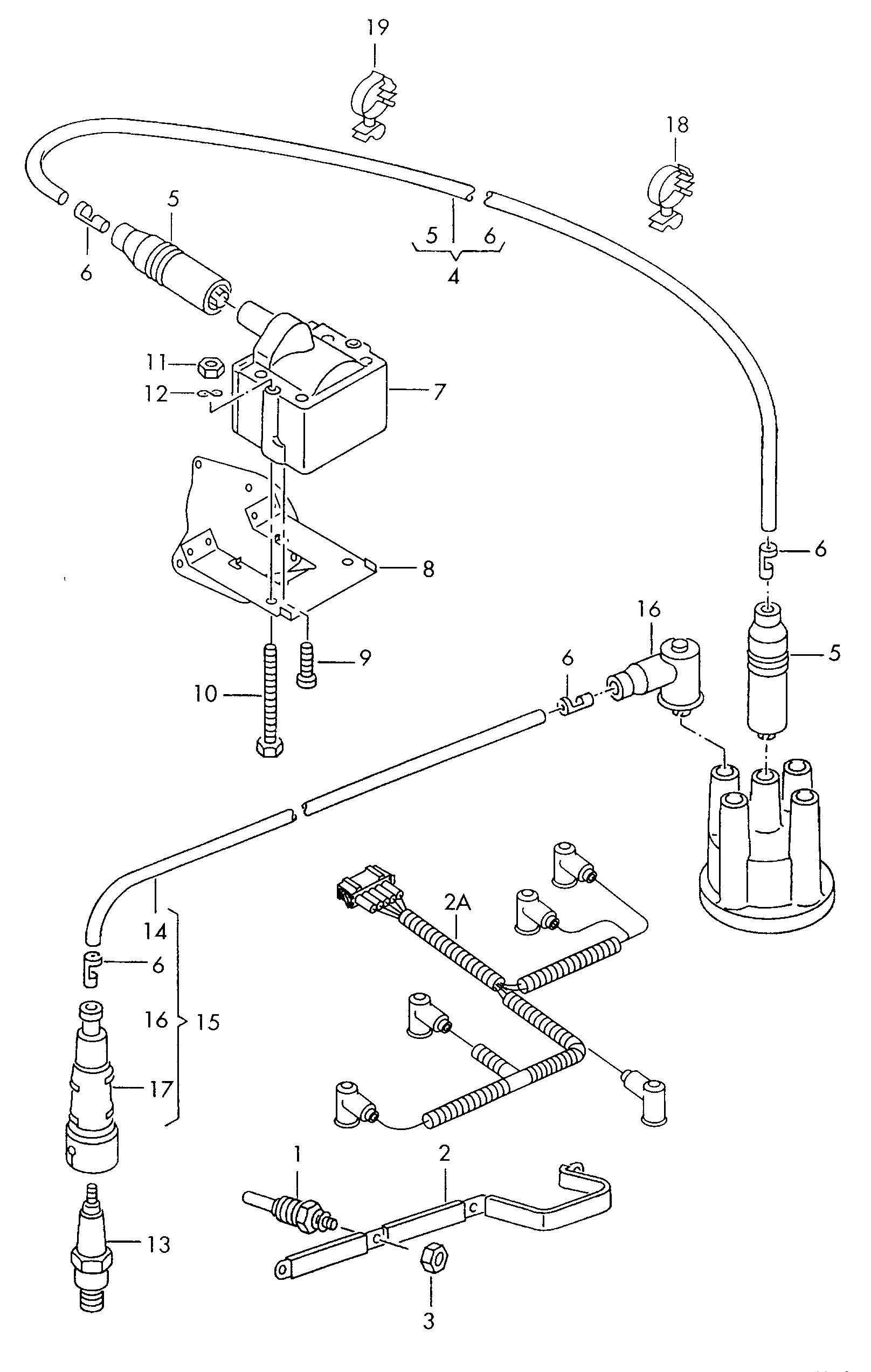 Seat 701 905 104 A - Aizdedzes spole autospares.lv