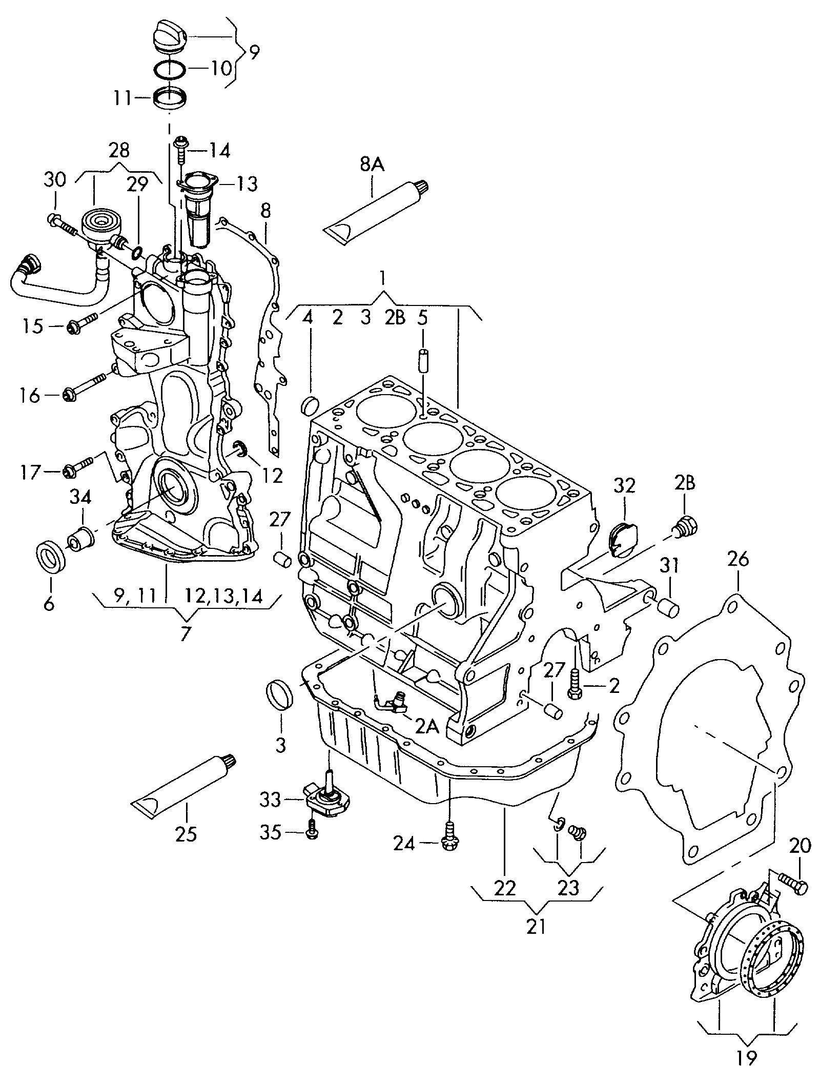 VAG 03C 109 287 F - Blīve, Stūres mehānisma karteris autospares.lv