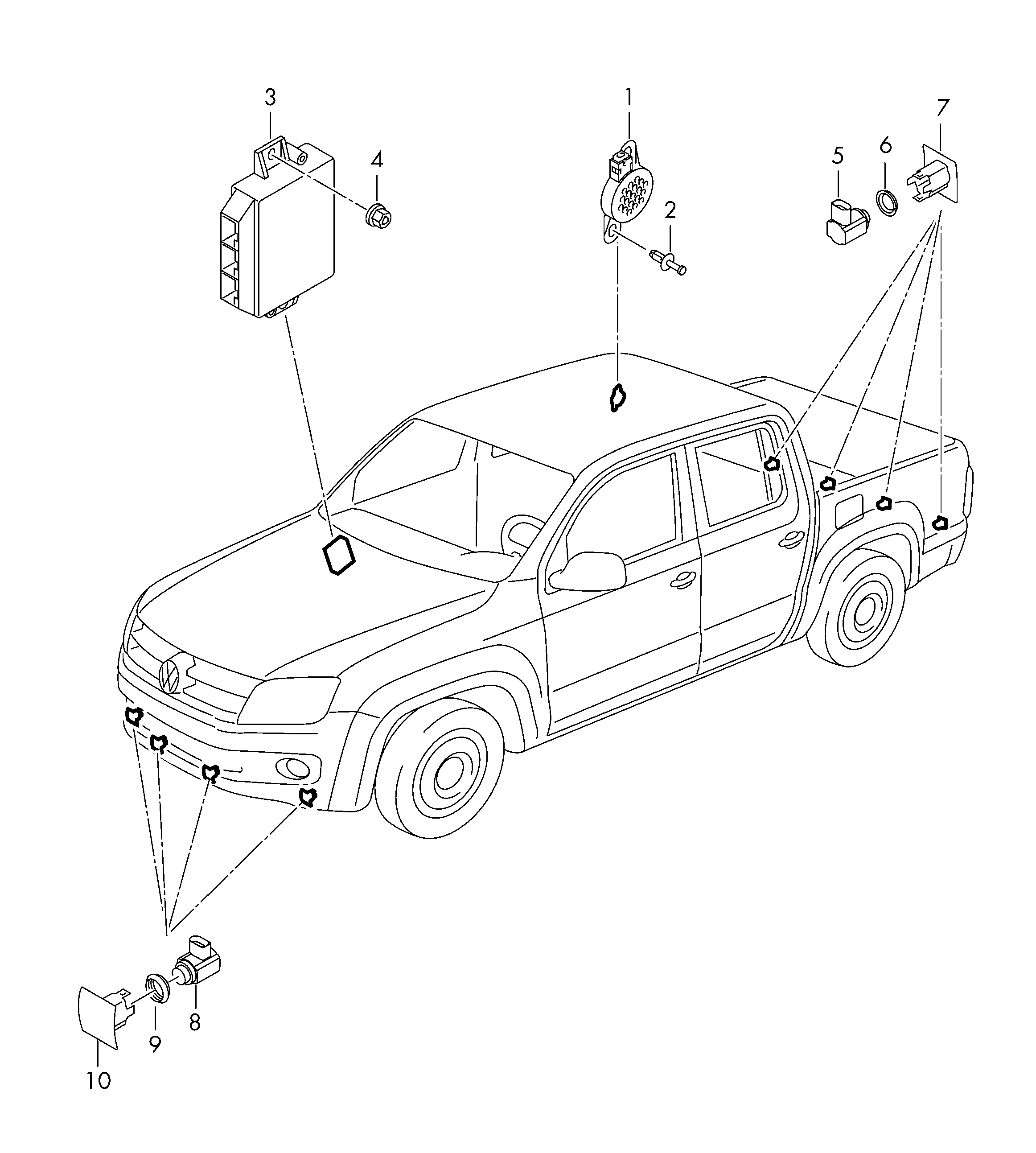 Seat 1S0919275C - Devējs, Parkošanās palīgsistēma autospares.lv