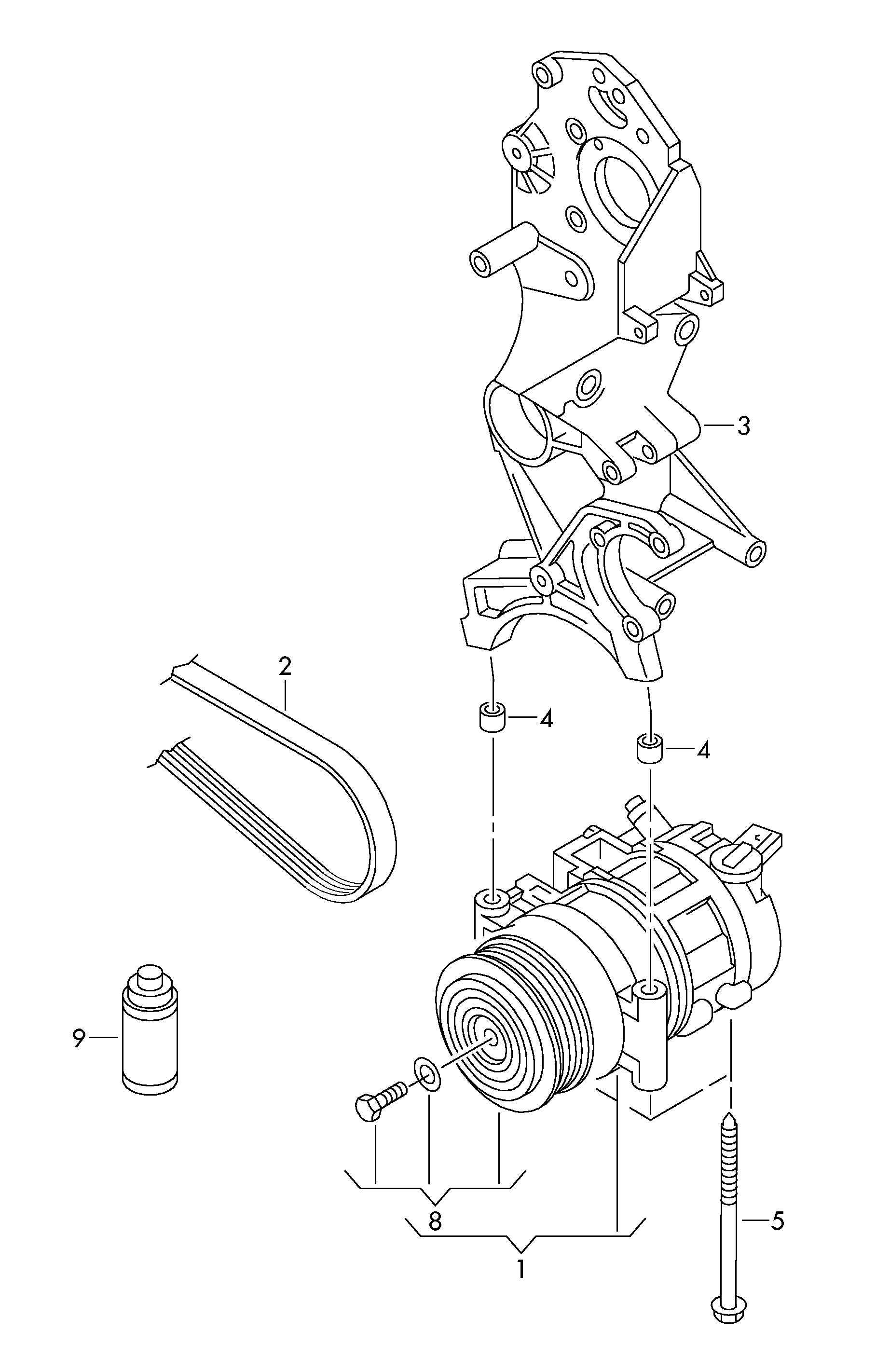 Volvo 7E0820803F - A/C compressor autospares.lv